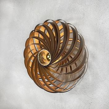 Gofurnit Veneria wandlamp, noten, Ø 60 cm
