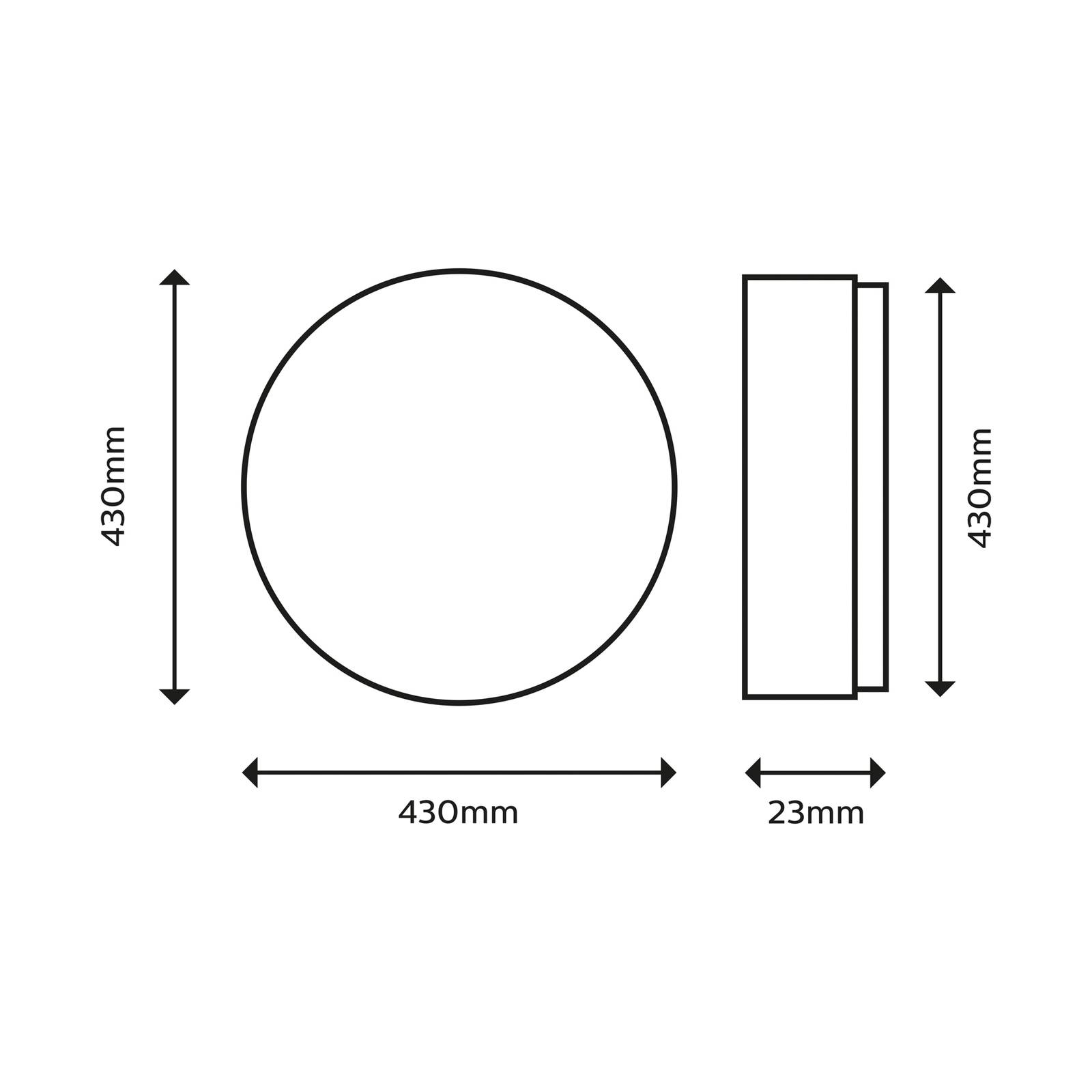 Philips Superslim LED 2 700 K Ø 42,5cm czarna