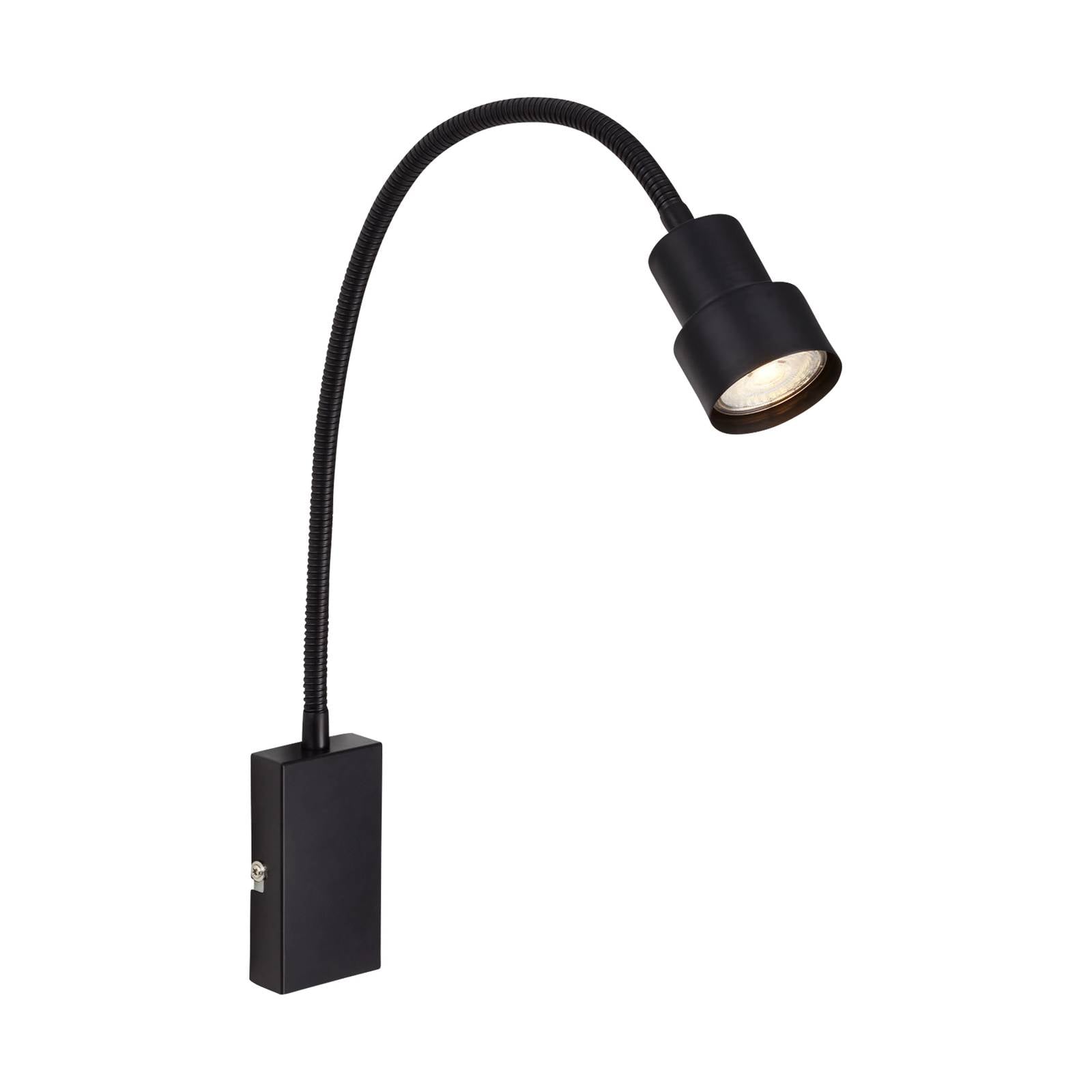 LED-Wandleuchte Tusi mit Flexarm, schwarz