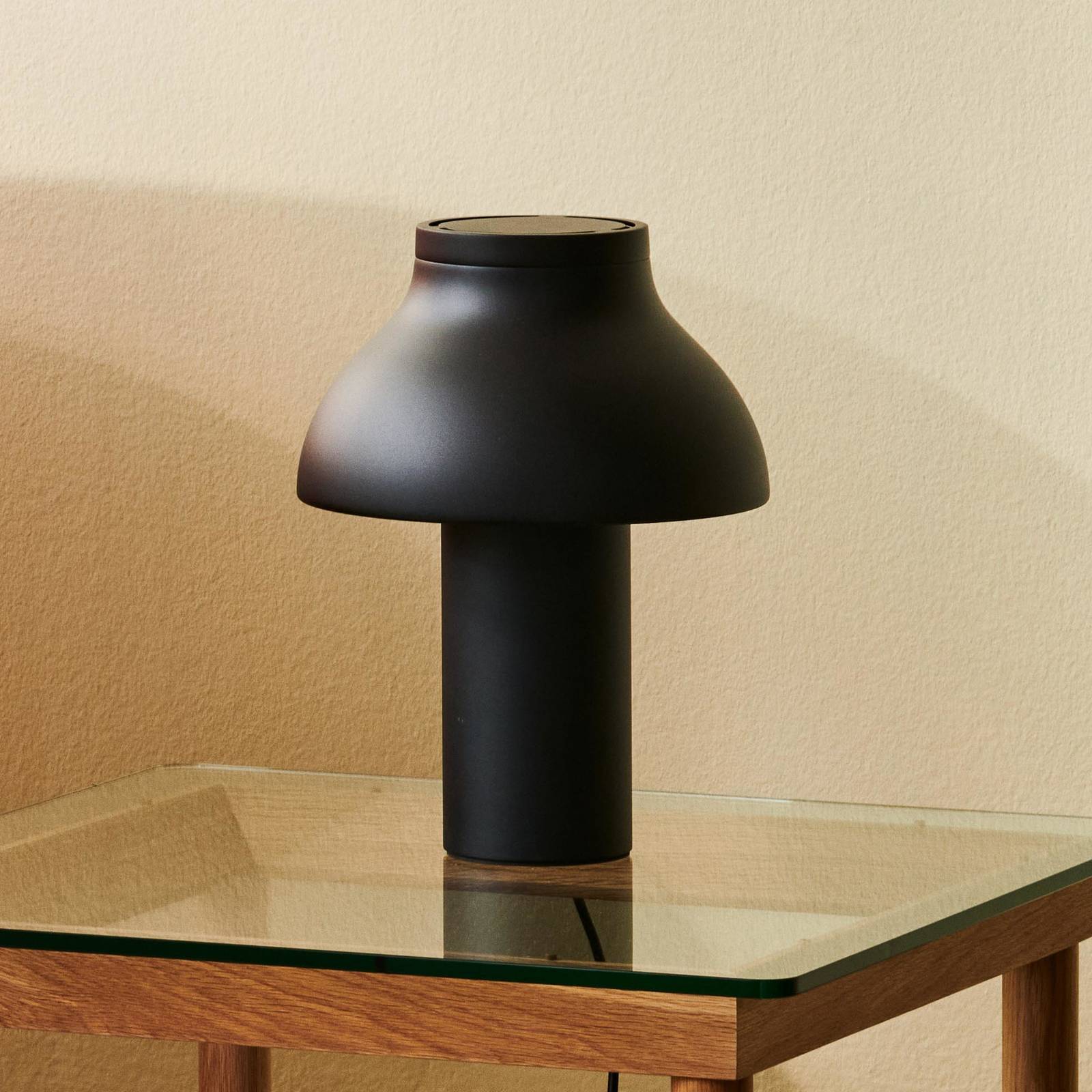 HAY HAY PC stolní lampa hliník, černá, výška 33 cm