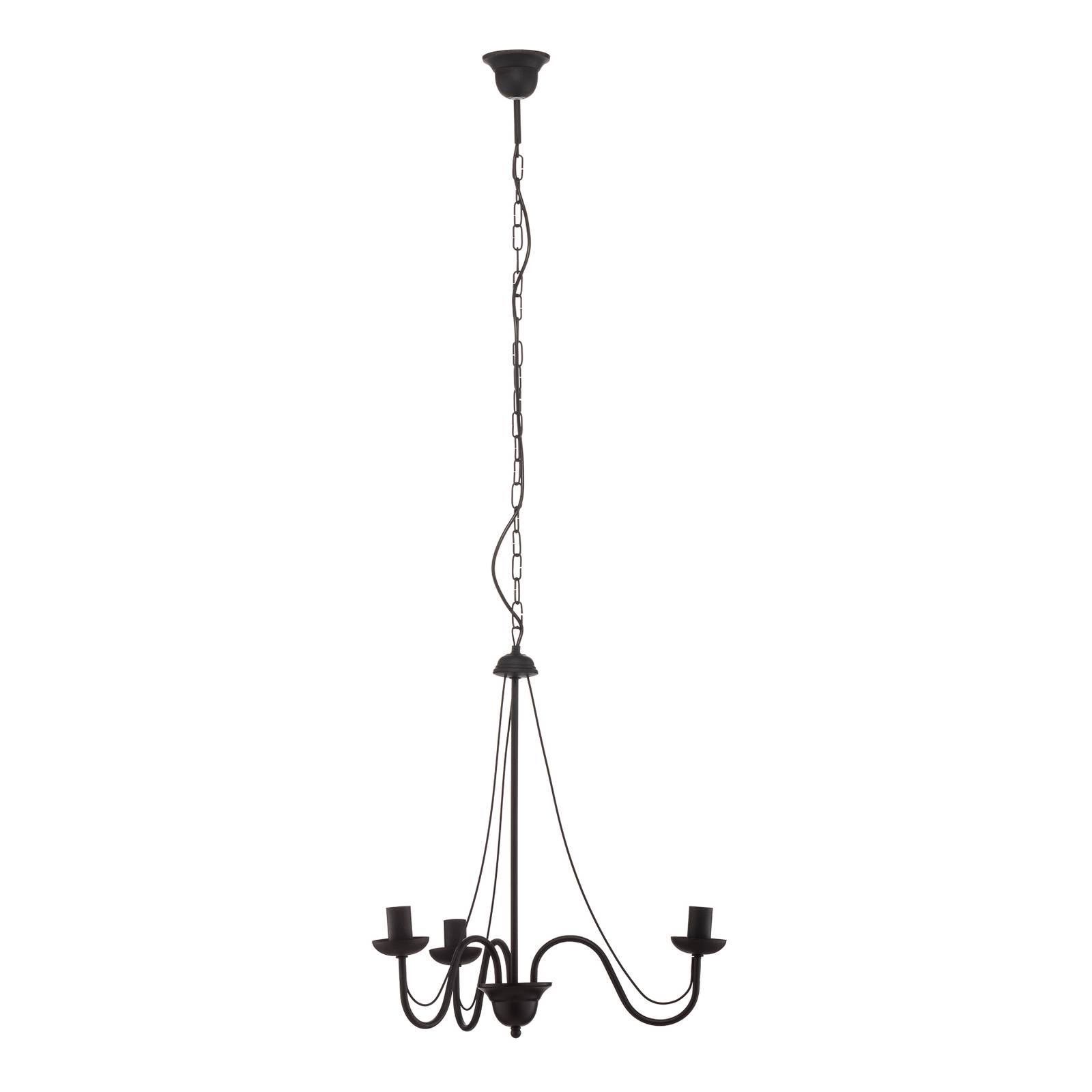 Euluna Chandelier - Living / Dining Room - Hanging Light - dimmable - Black