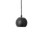 Висяща лампа FRANDSEN Ball, матово черно, Ø 12 cm