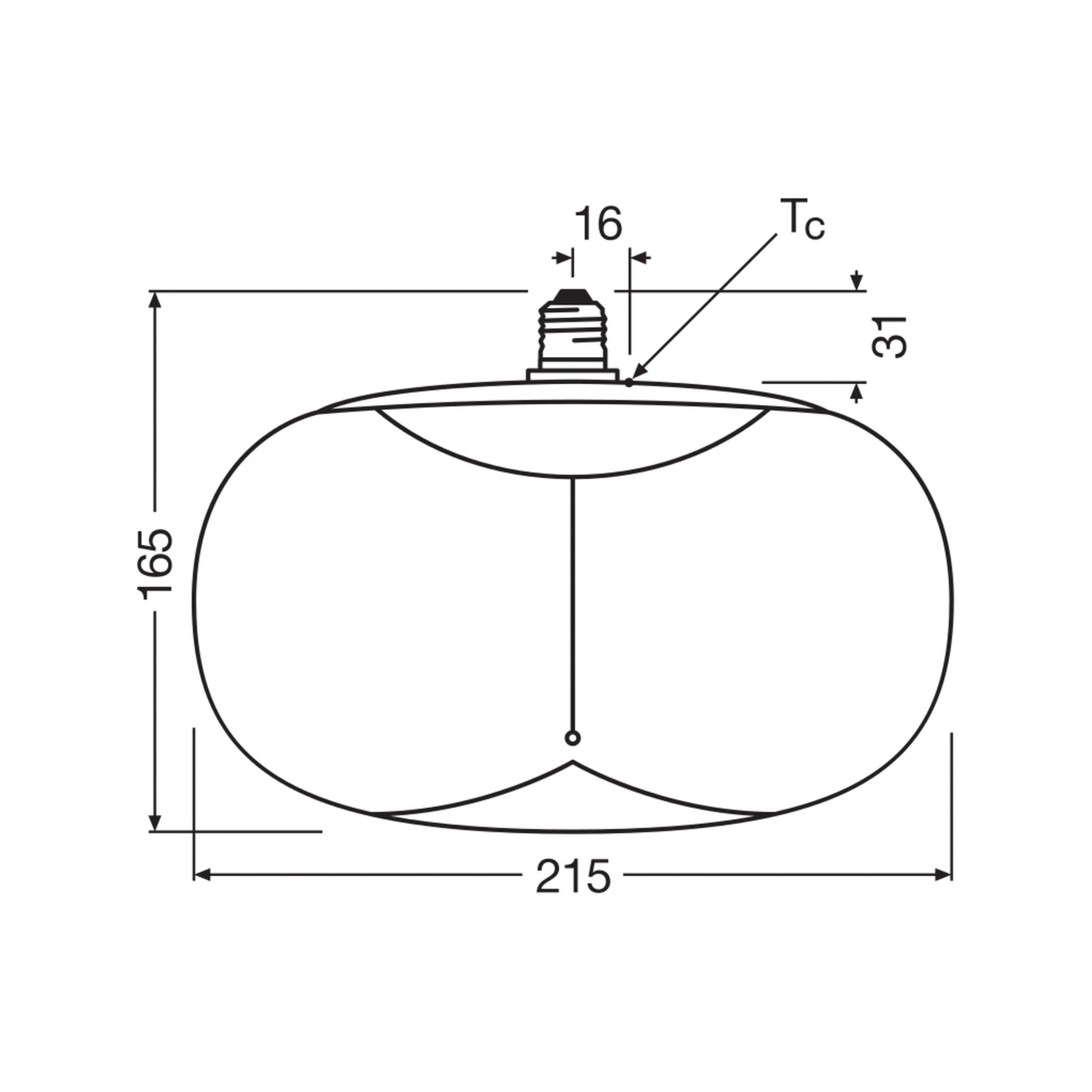 OSRAM LED Vintage Big Elipse E27 4W 818 Filamento marrone dimmerabile