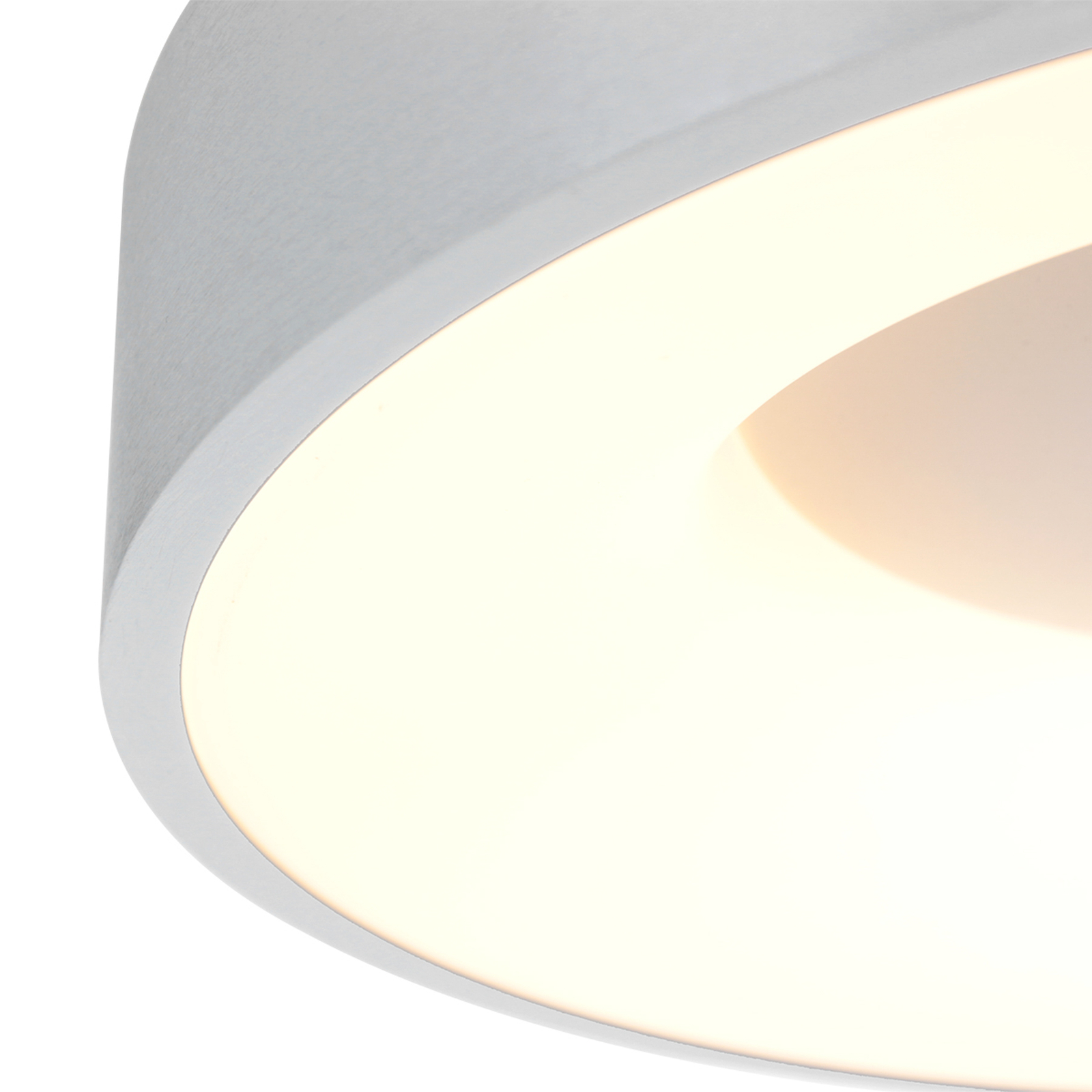 Lampa sufitowa LED Ringlede 2,700 K Ø 30 cm, srebrna