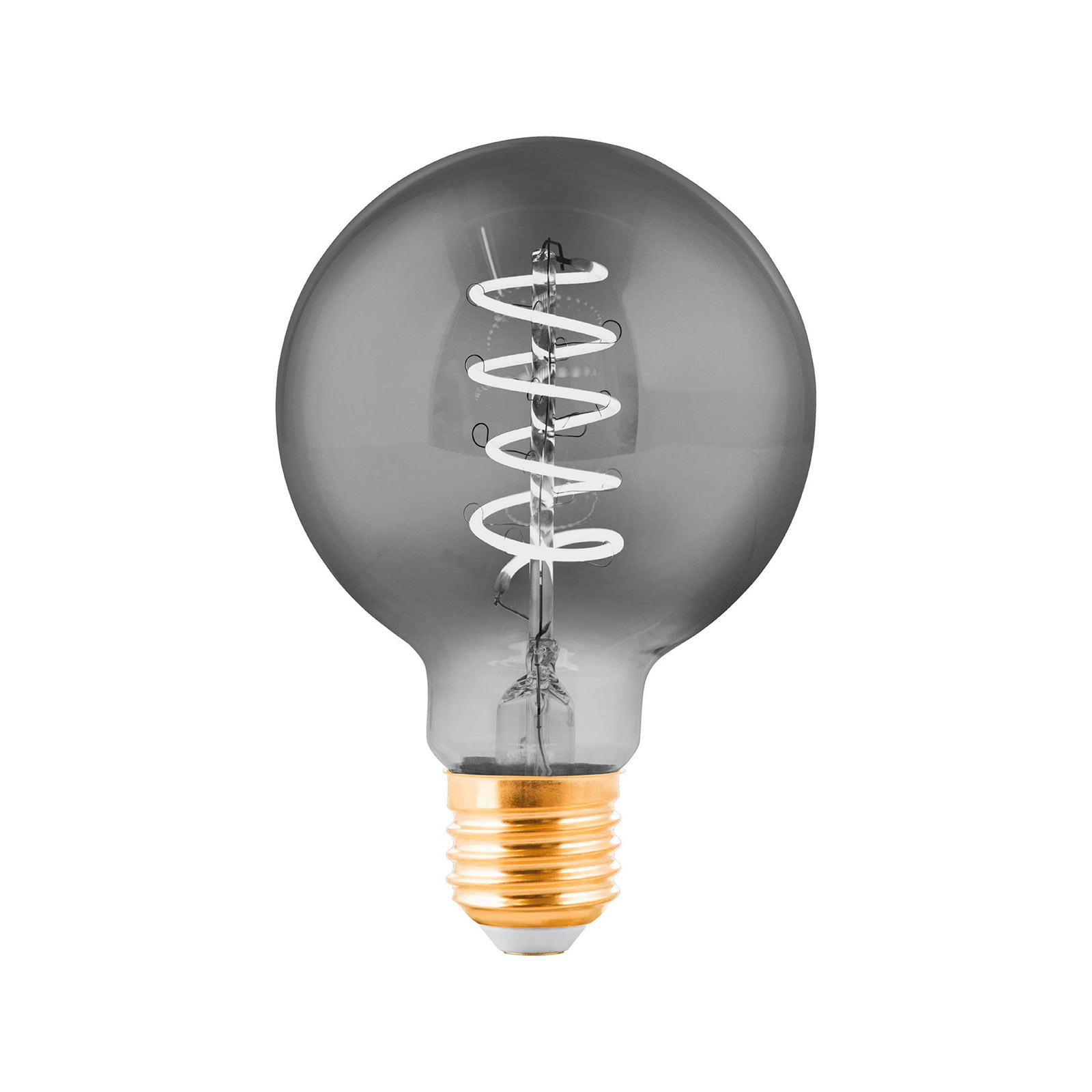 LED-Globelampe E27 4W schwarz-transparent