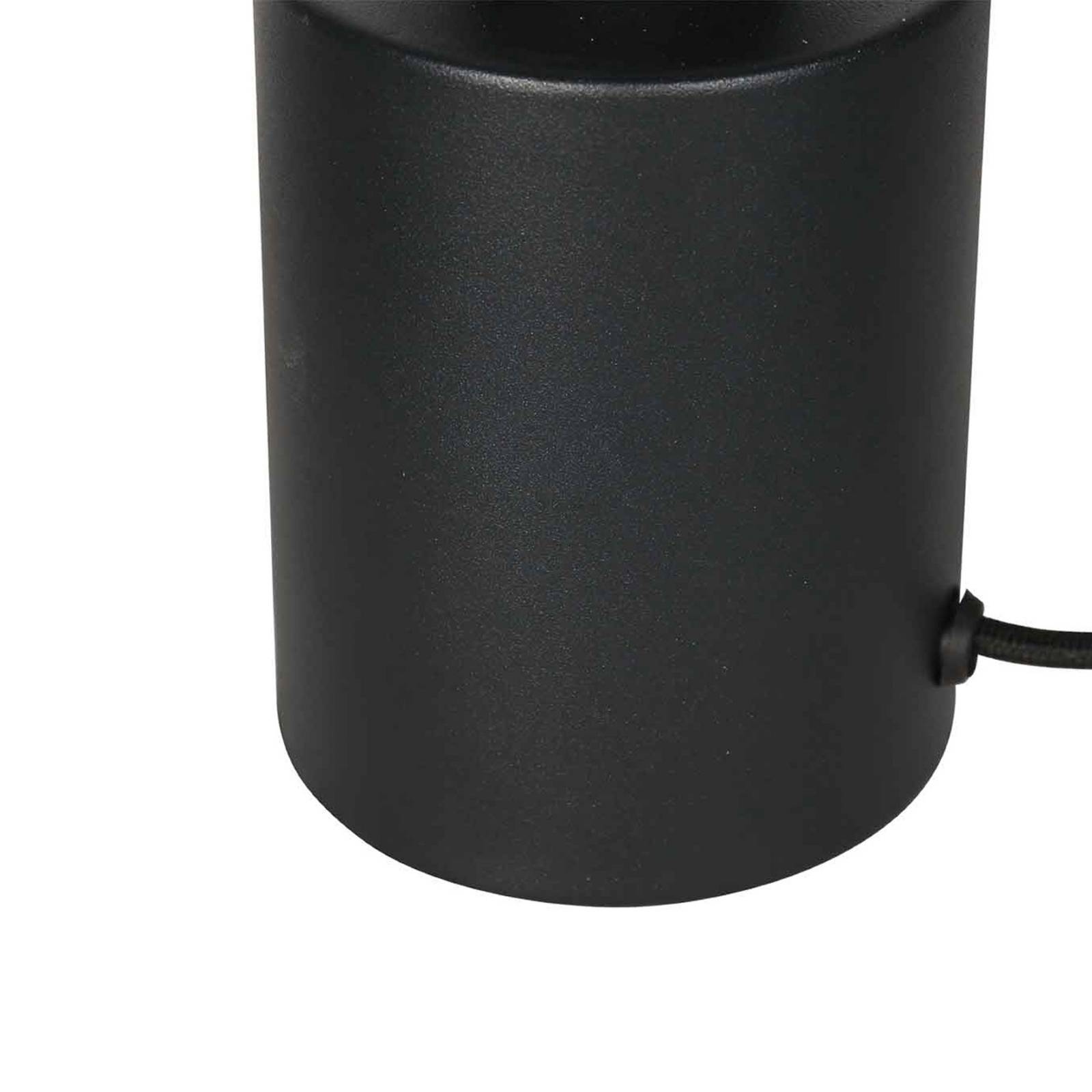  Mexlite Tischlampe Bloeba, Schwarz/rauchgrau, ø 20 Cm, Glas Kugel 