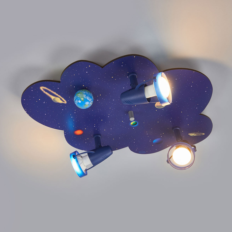 Wolkenvormige plafondlamp WELTALL