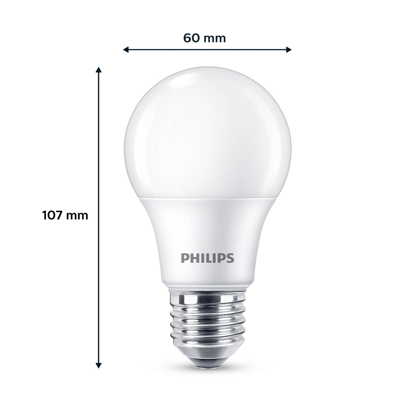 Philips LED E27 4,9W 470lm 2 700K mat 3 szt.