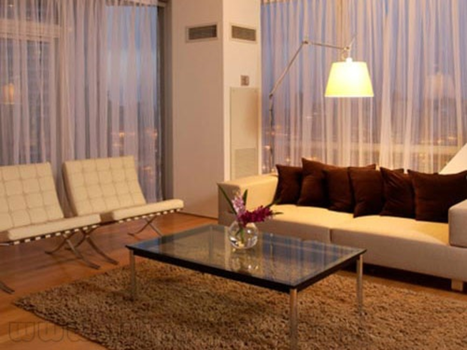 Tolomeo Mega Lampadaire avec Variateur Ø360 Parchemin/Aluminium - Artemide