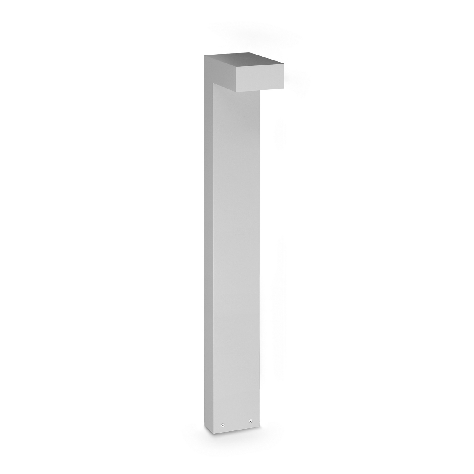 IDEAL LUX LED-väglampa Sirio, grå, höjd 80 cm, metall