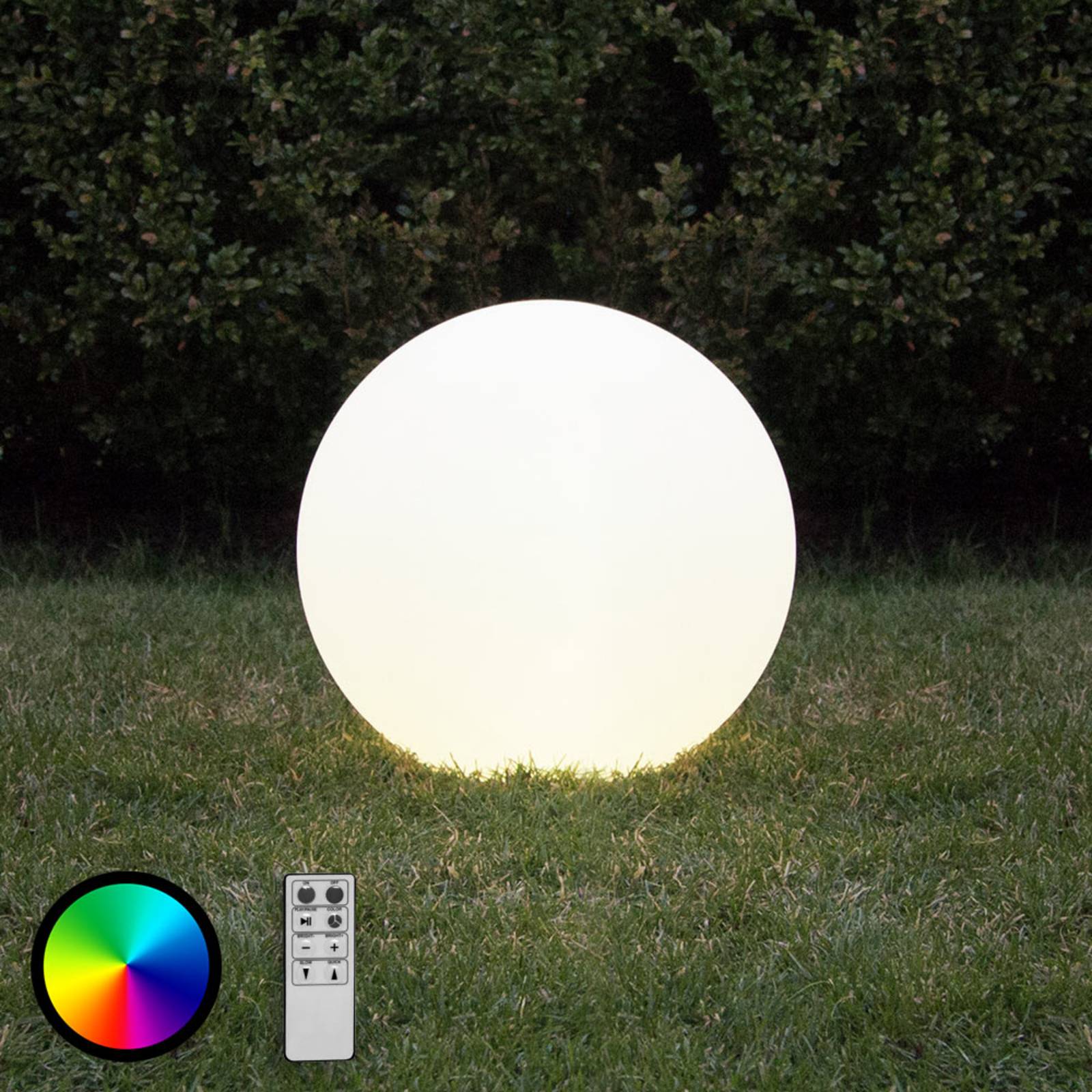 Sphère LED pratique Twilights télécommande 20 cm