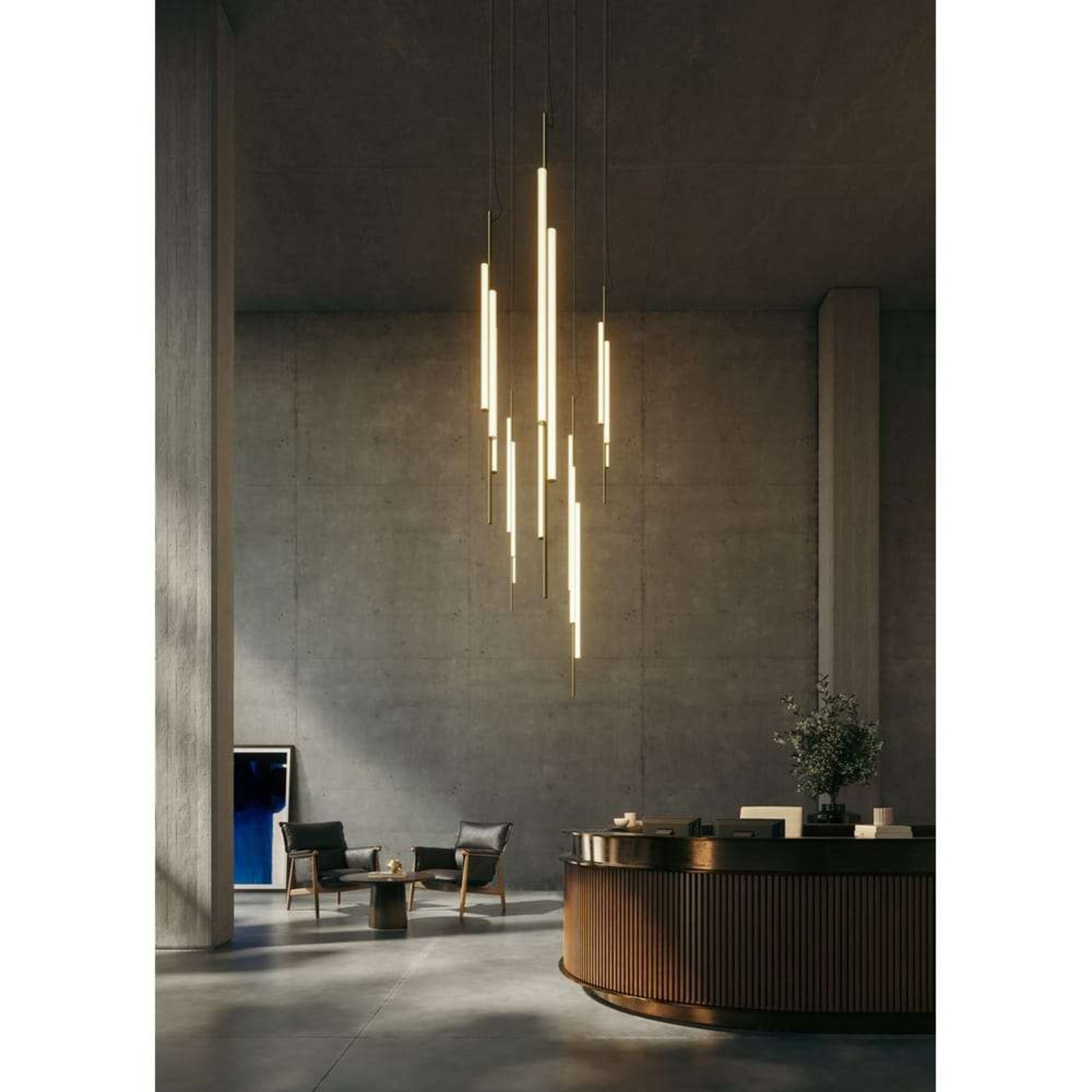 Lampa wisząca LED MARSET Ambrosia z wtyczką 2700K w kolorze złotym Lampa wisząca LED MARSET Ambrosia z wtyczką 2700K w kolorze złotym