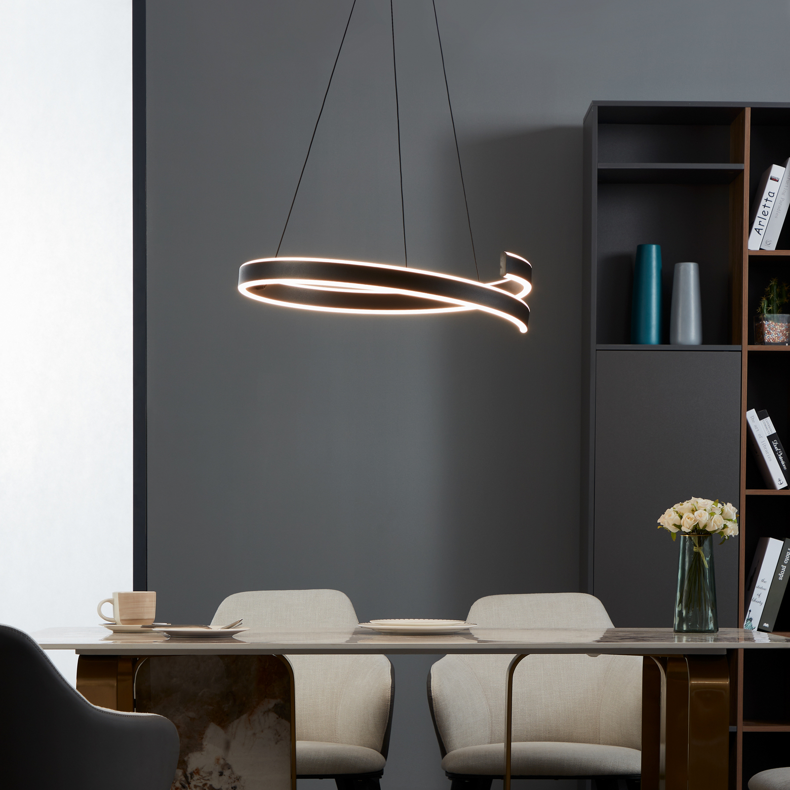 EGLO connect Smart LED-hængelampe Andabaia-Z, sort