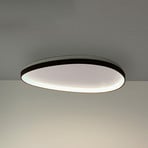 Candeeiro de teto LED IDEAL LUX Gemini preto, 81 cm, 2700 K, com interruptor