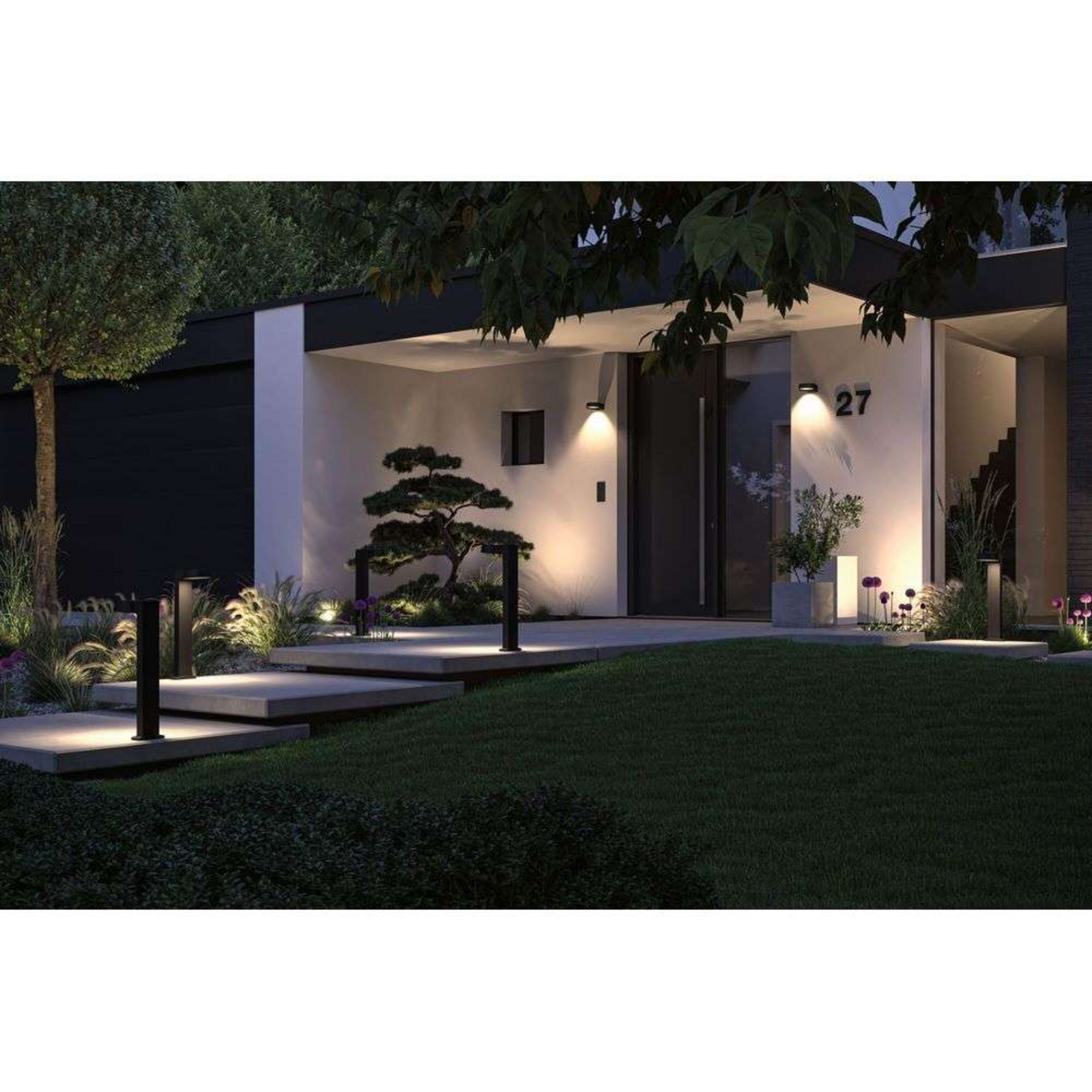 Capea Grand LED Außen Pollerleuchte IP44 Anthrazit - Paulmann