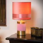 Extravaganza Frizzle table lamp, pink/gold
