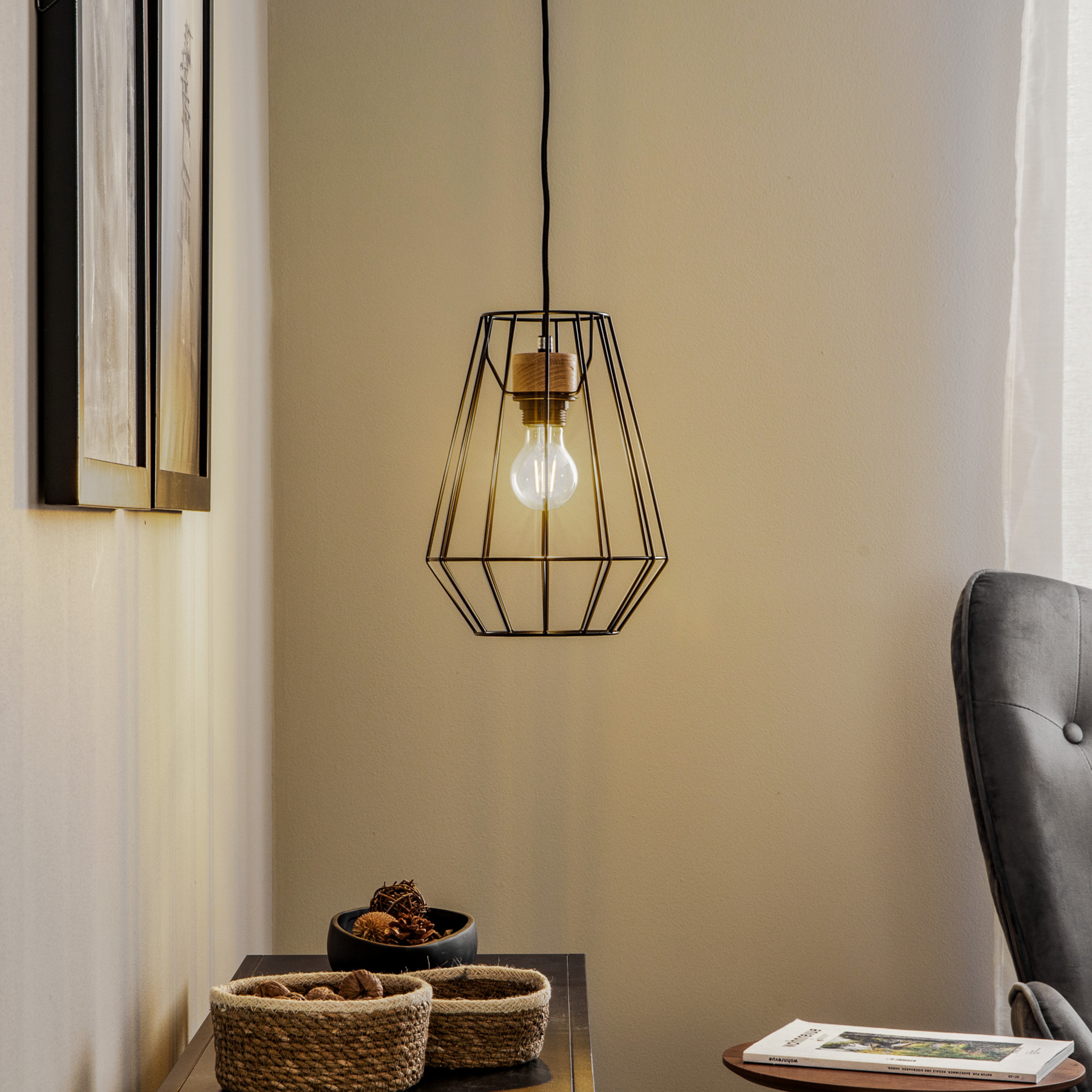 Envostar Finan κρεμαστό φωτιστικό, 1-φωτο, Ø 21cm