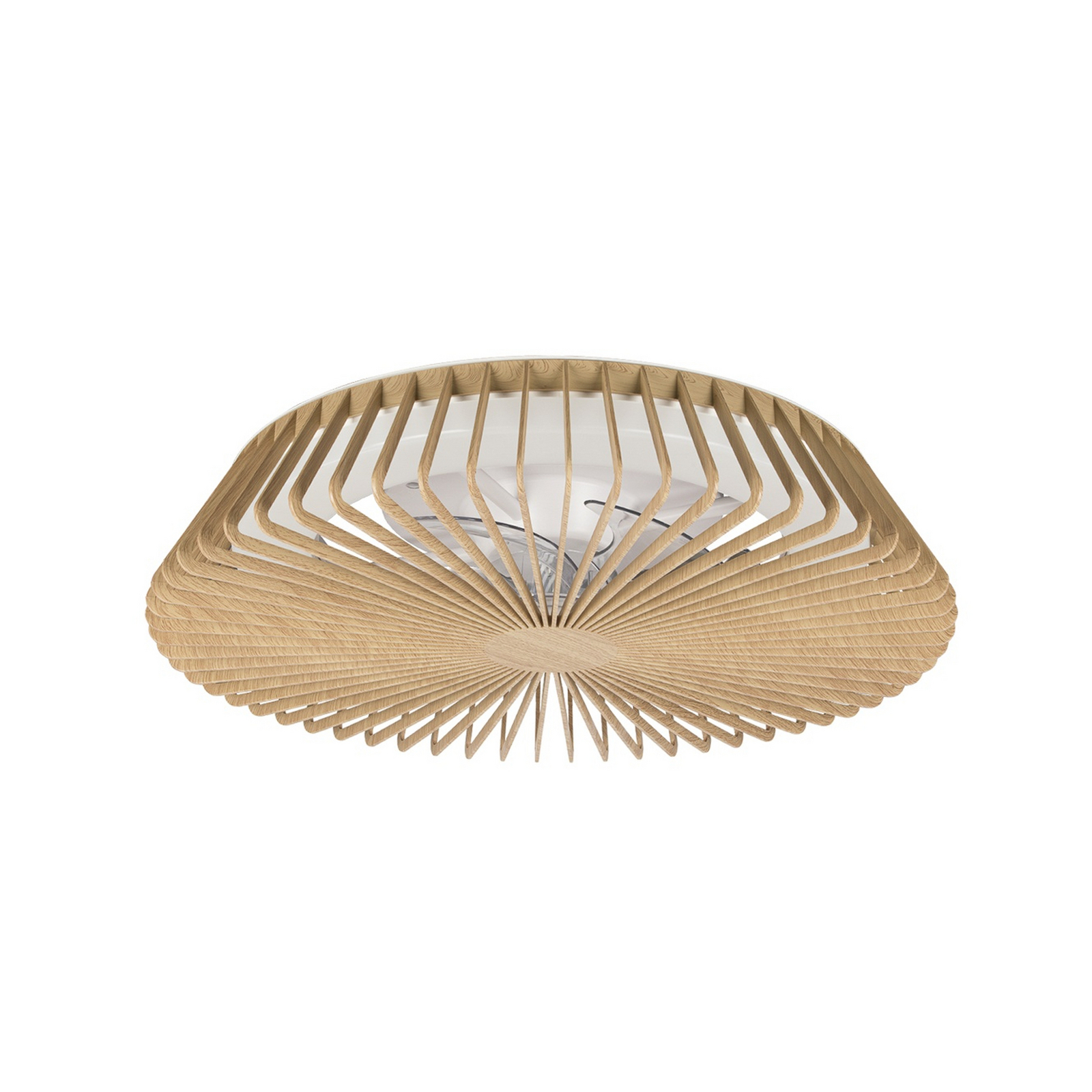 Wentylator sufitowy LED Himalaya Mini, drewno, DC, cichy, CCT Wentylator sufitowy LED Himalaya Mini, drewno, DC, cichy, CCT