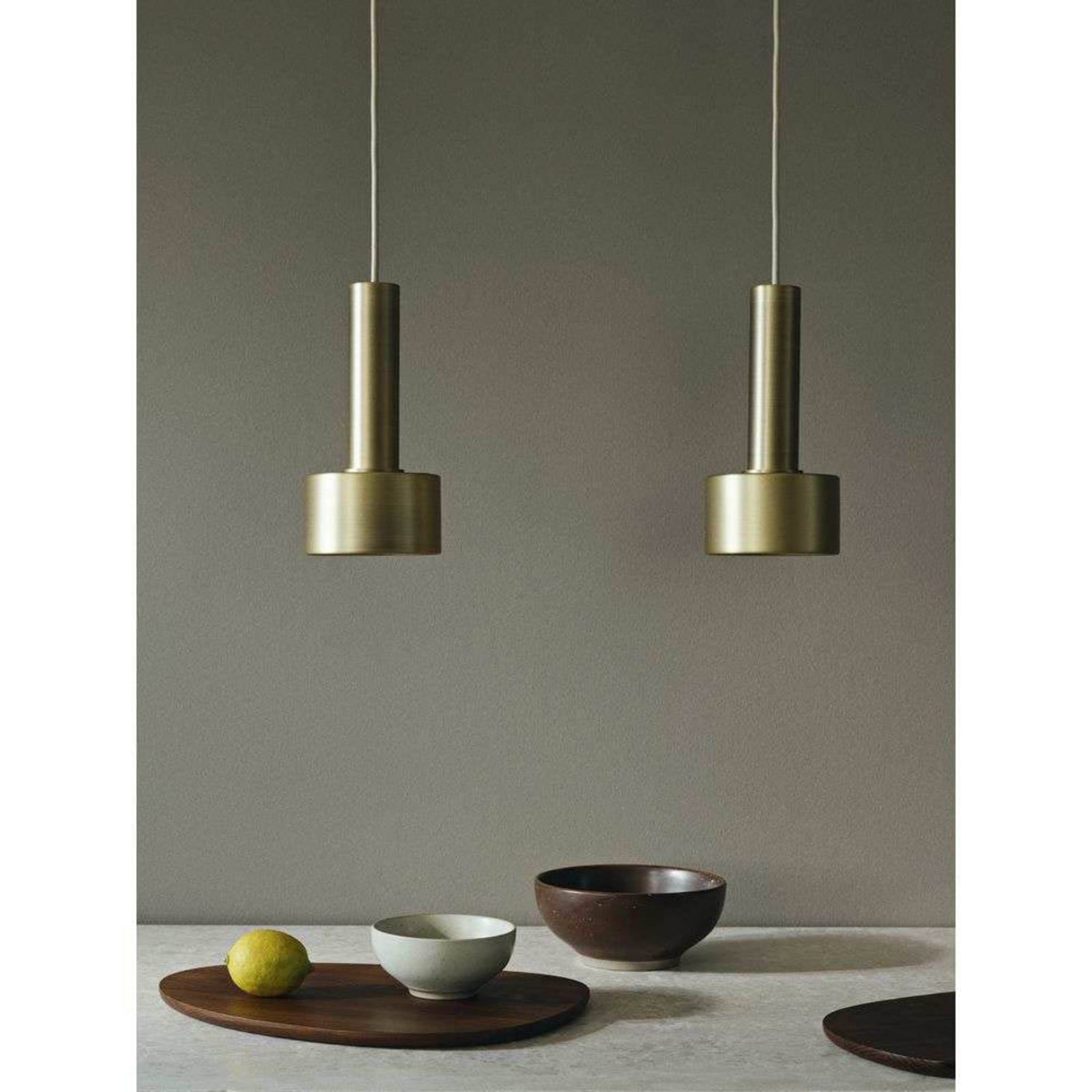 Collect Pendel Disc Low Brass/Cashmere ferm LIVING - Stue - Metal
