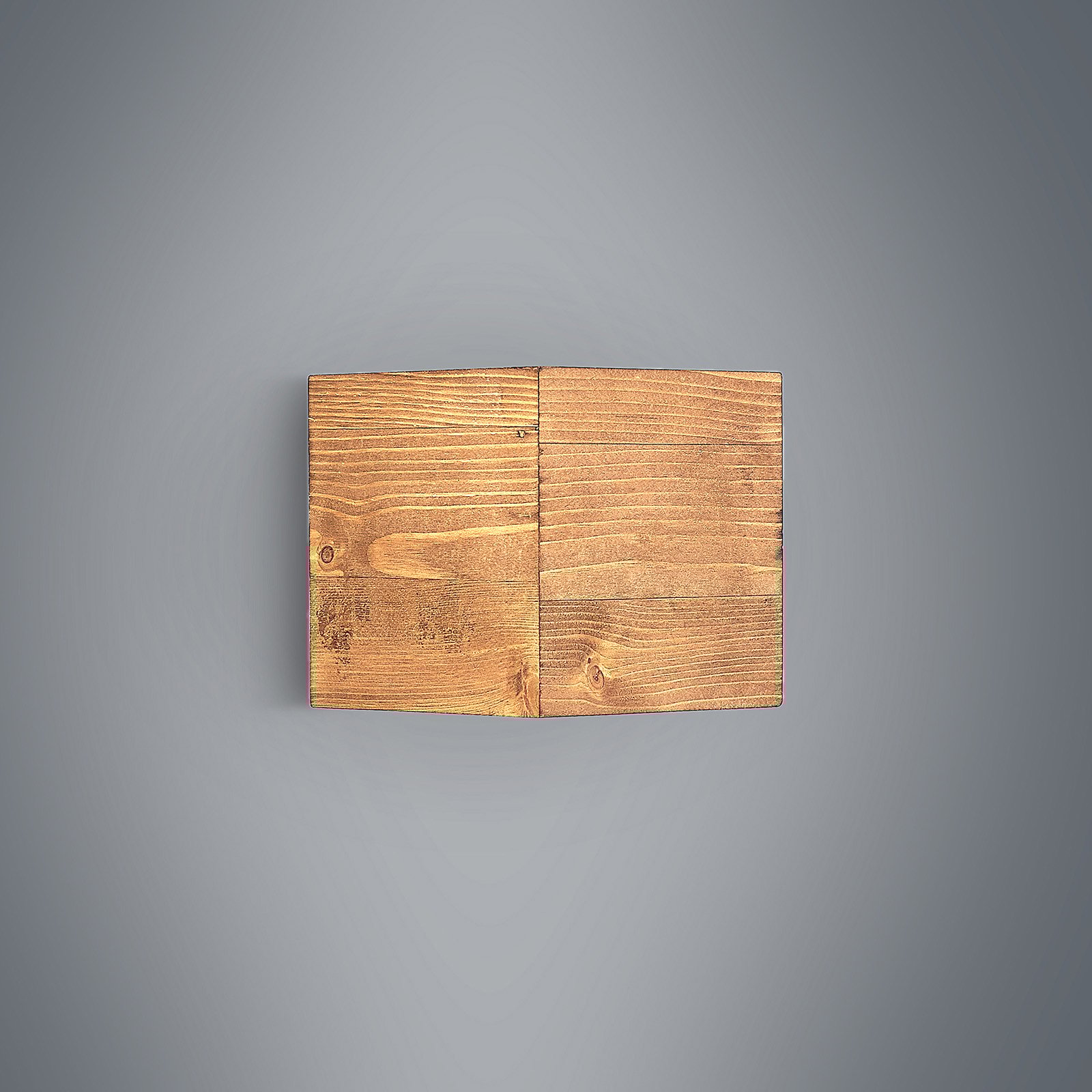 Benicio Aplique de Pared S Wood/Nickel - Lindby