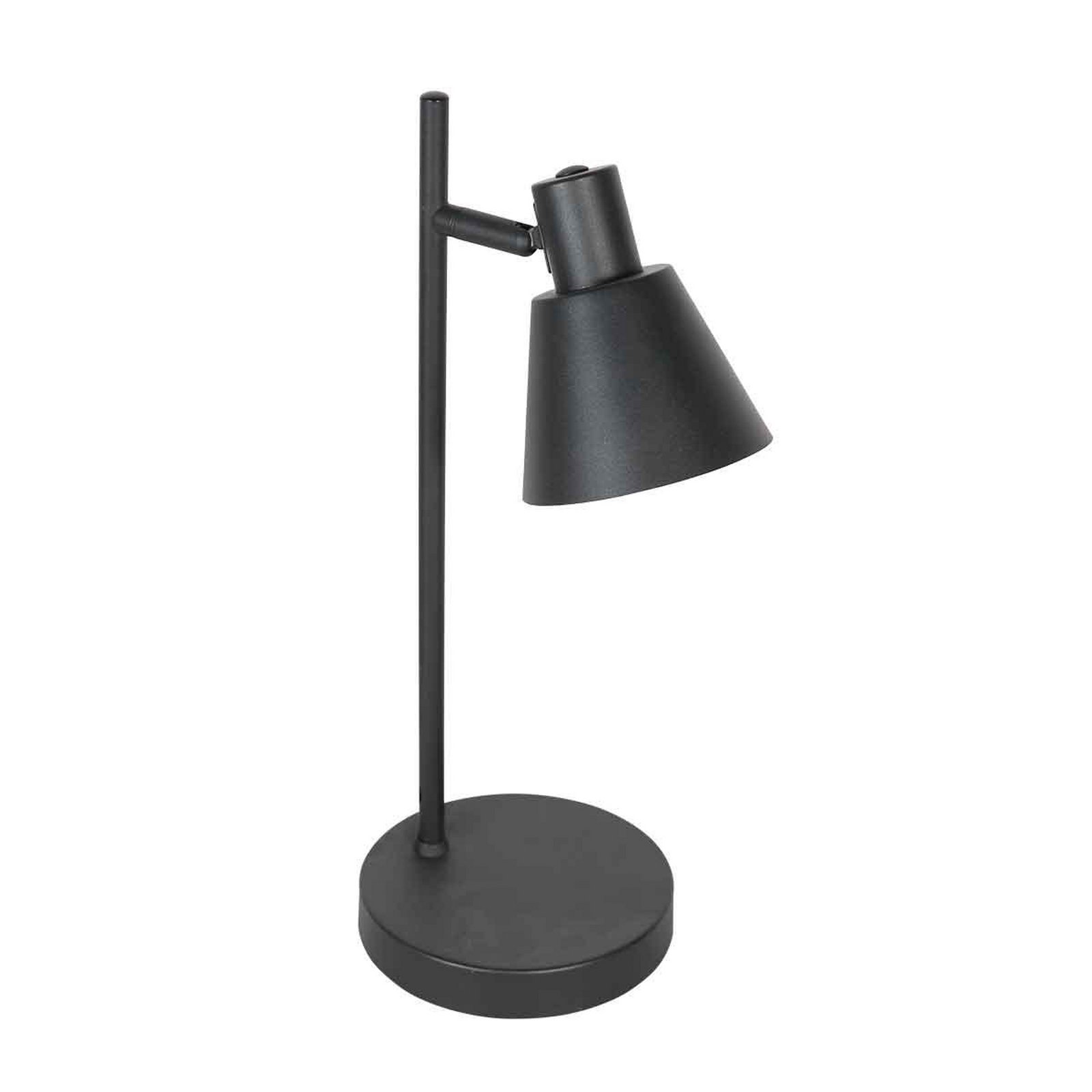 Oeroe table lamp, 1-bulb, black, metal, E14