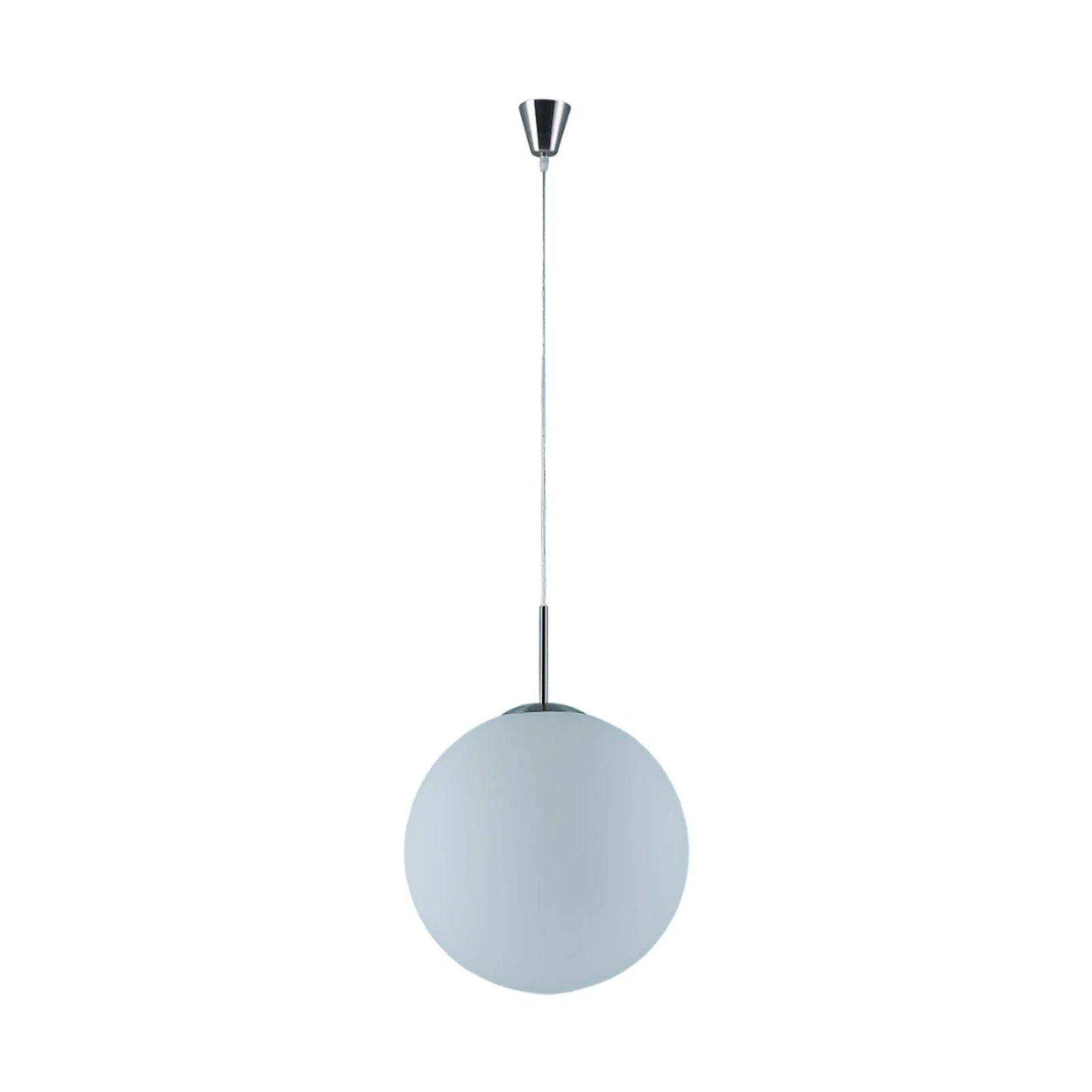 Lindby Hängeleuchte Marike, Ø 40 cm, weiß, Glas, Kugel, E27