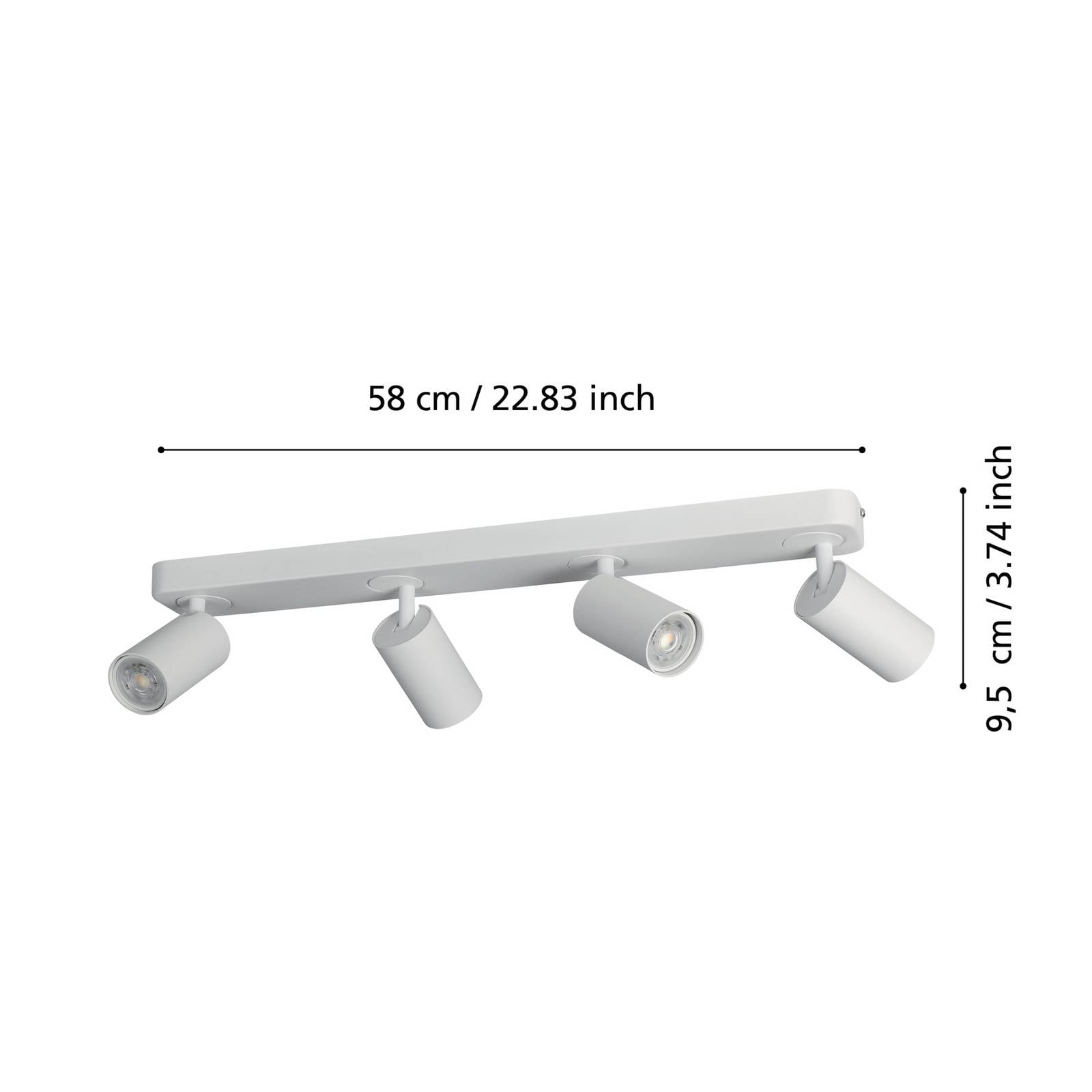  Eglo Eglo Connect Telimbela-z Deckenspot 4fl., Weiß 