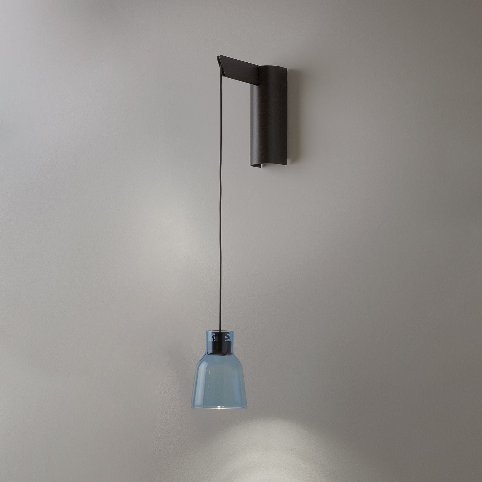 Bover Drip A/01 LED fali lámpa, kék színben