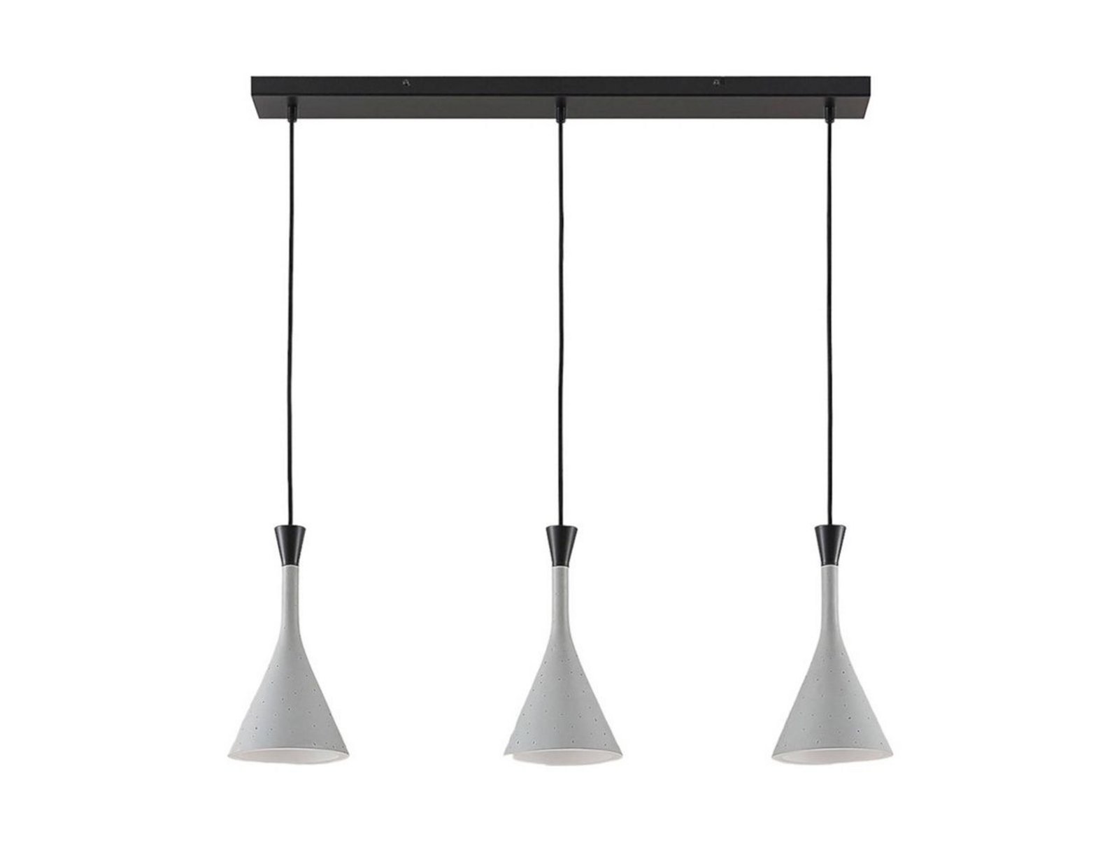 Flynn 3 Pendant Concrete - Lindby