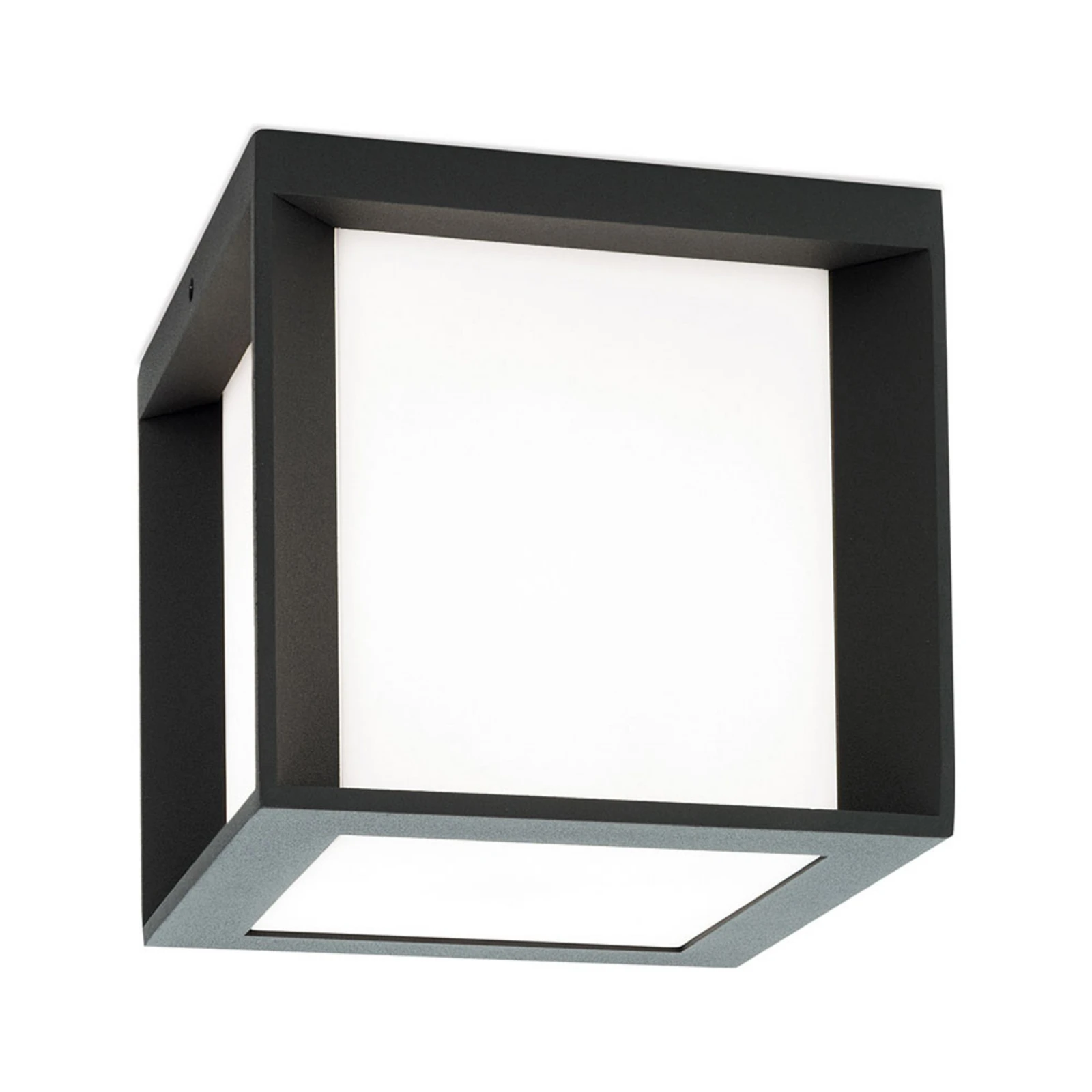 Candeeiro de parede exterior Henry, 16x16x16cm antracite