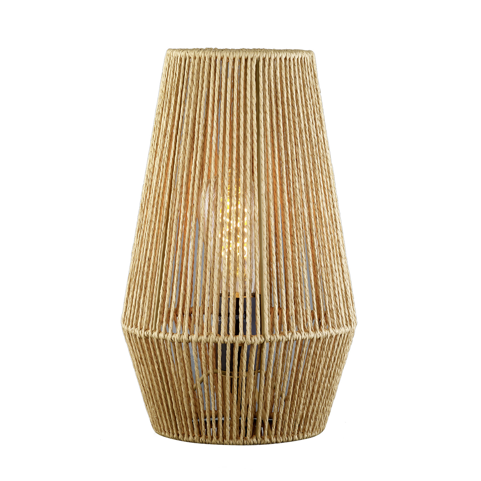Rope table lamp made of paper, Ø 20 cm