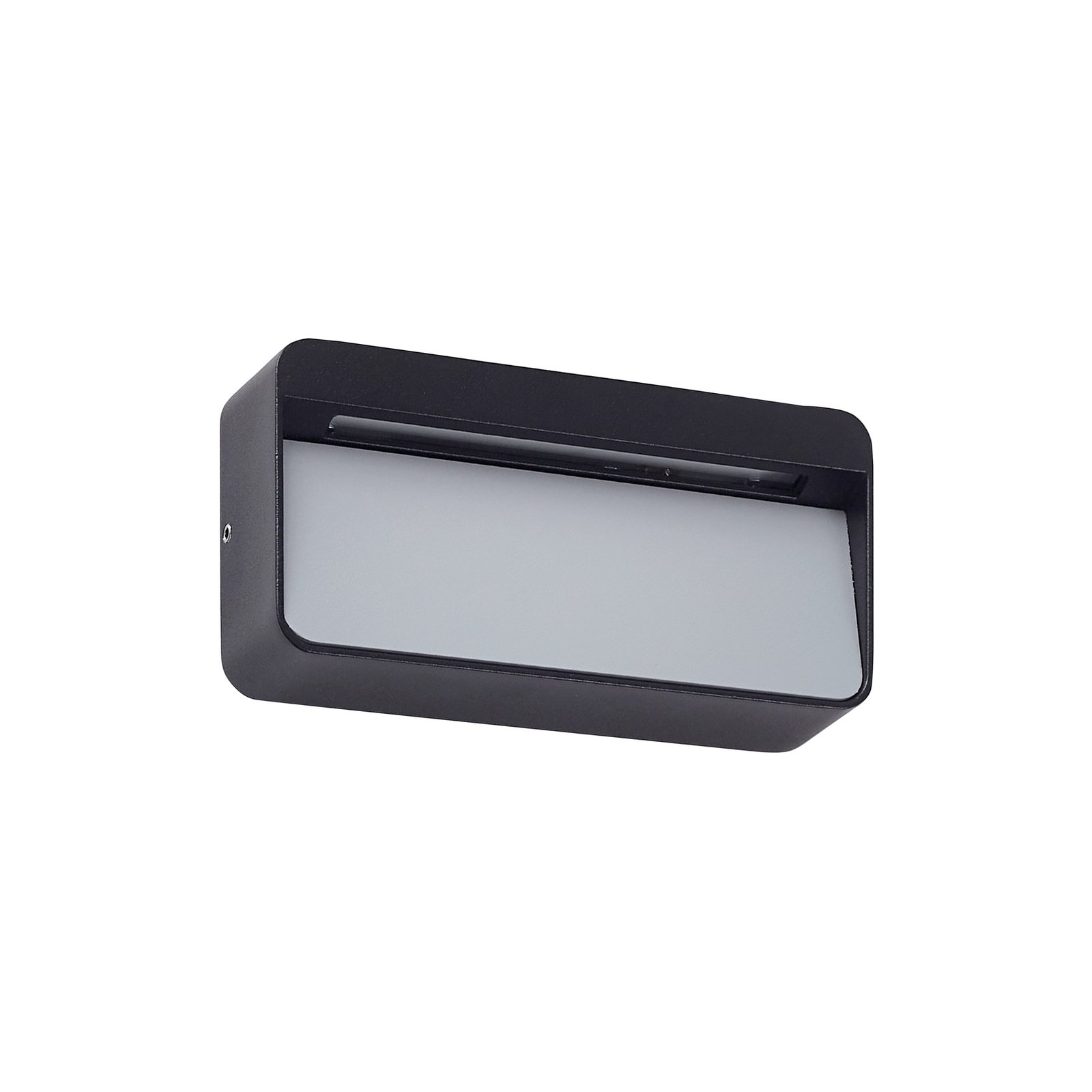 Lucande LED-Außenwandleuchte Tiburia, schwarz, Aluminium