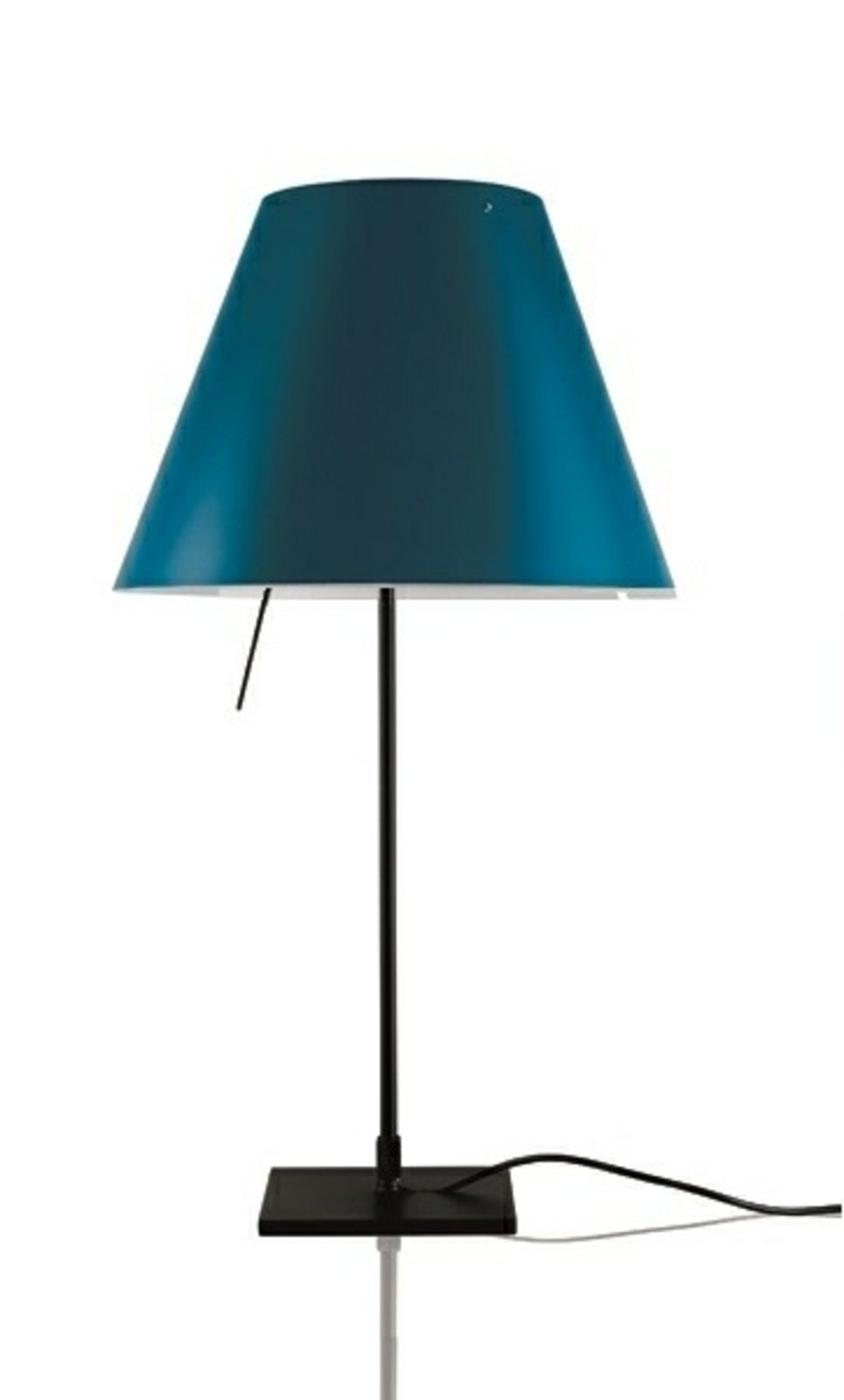 Costanzina Lampă de Masă Black/Petroleum Blue - Luceplan