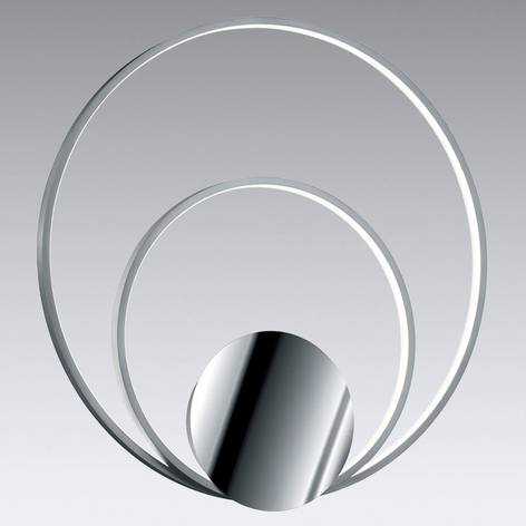 Sedona – dimbar LED-vegglampe i aluminium/krom
