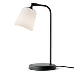 Material Bordlampe White Opal Glass - New Works