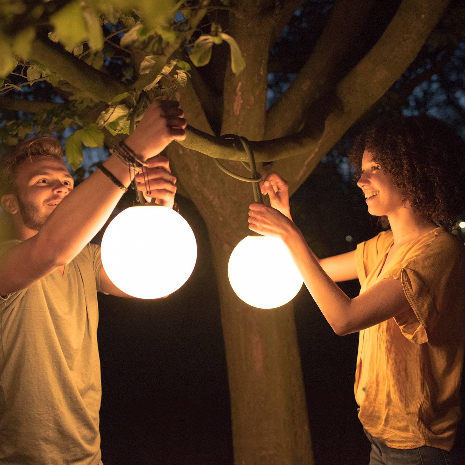 Fatboy Bolleke LED-Hängeleuchte mit Akku, taupe