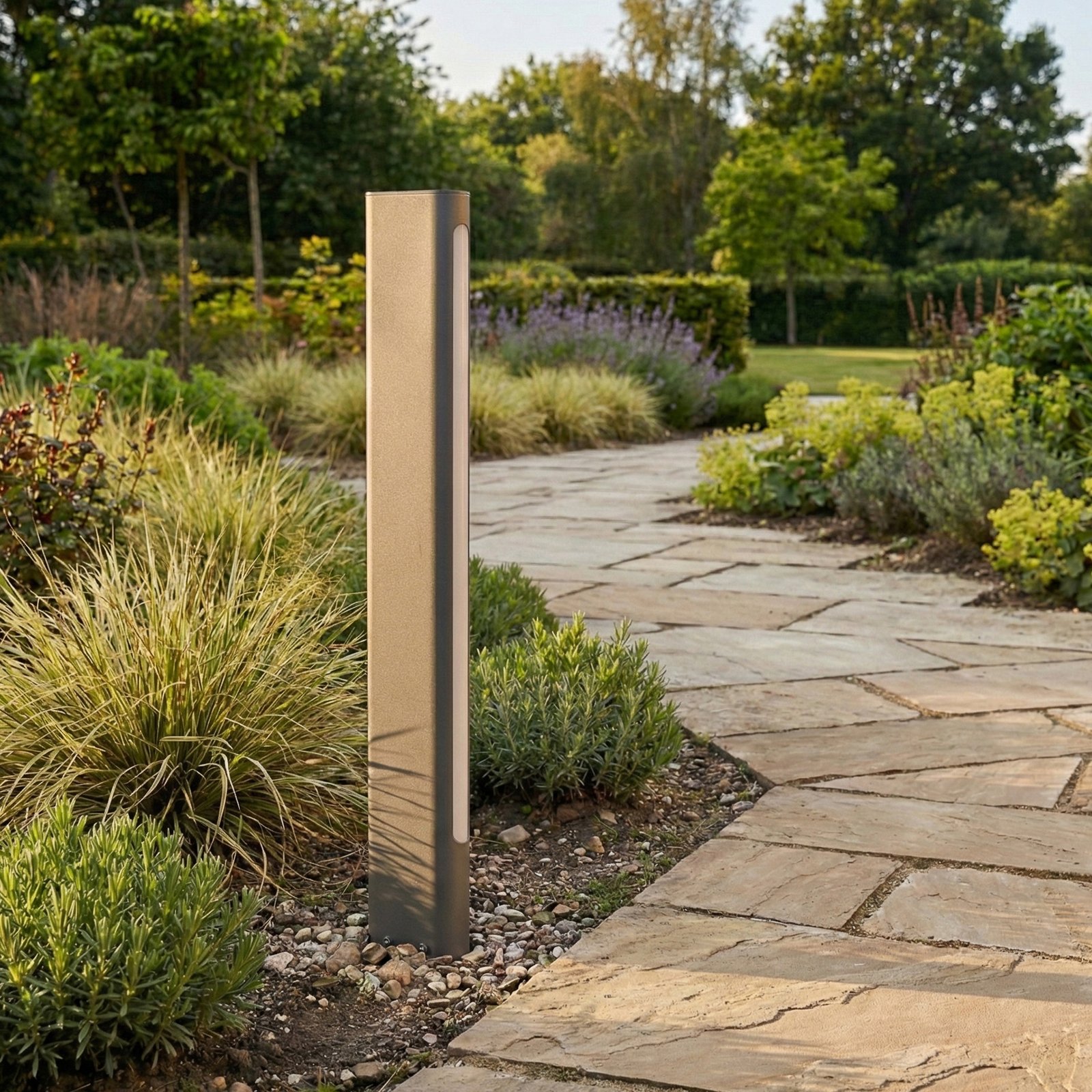 Bornă luminoasă LED pentru iluminat exterior Celiora, antracit, 3.000 K, 80 cm