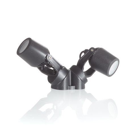 Außenspot Minitommy 2-flammig CCT schwarz/frosted