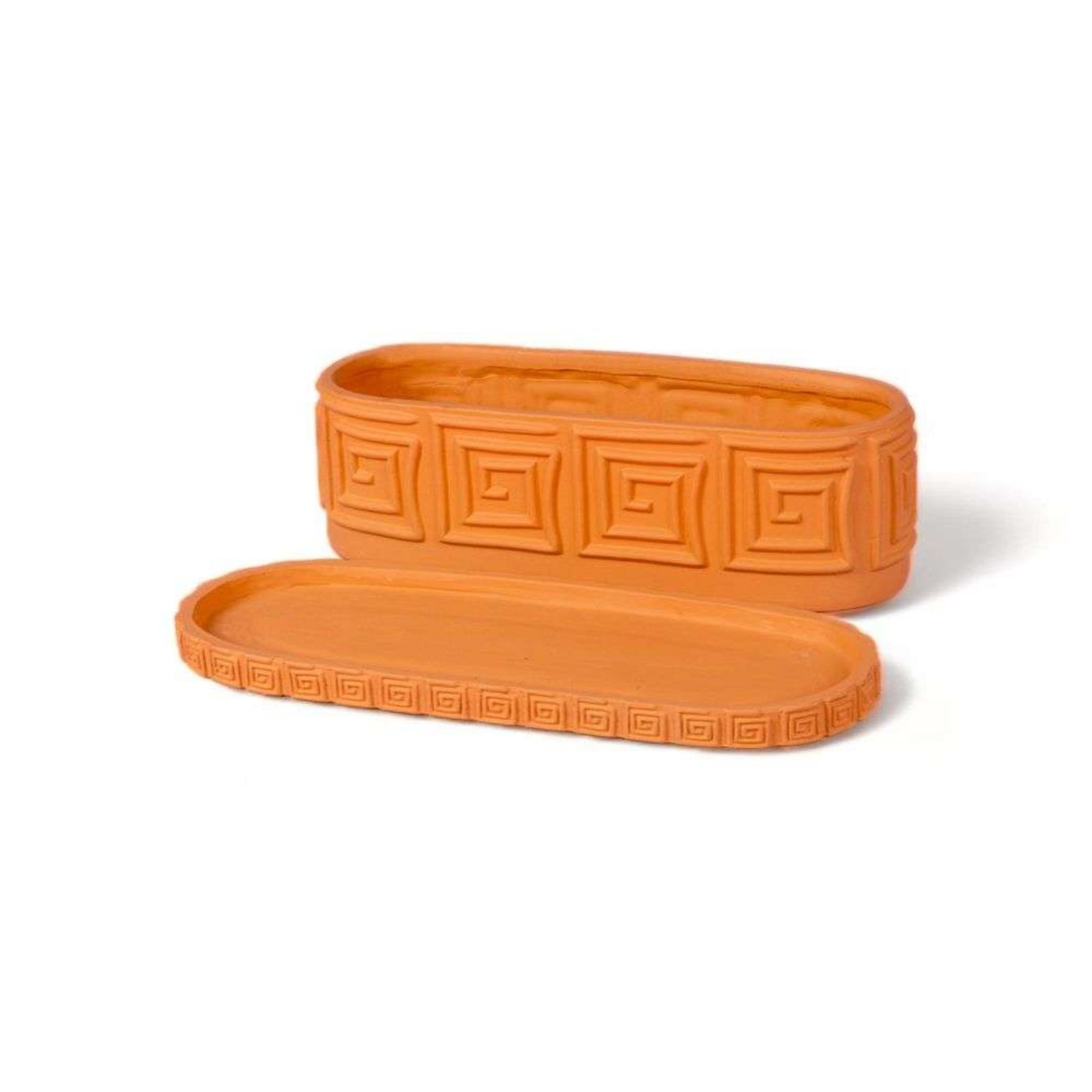 Magna Graecia Greca Box With Subpot Terracotta - Seletti