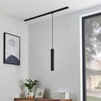Lindby hanging light Linaro, 40 cm, black, 1-phase, GU10