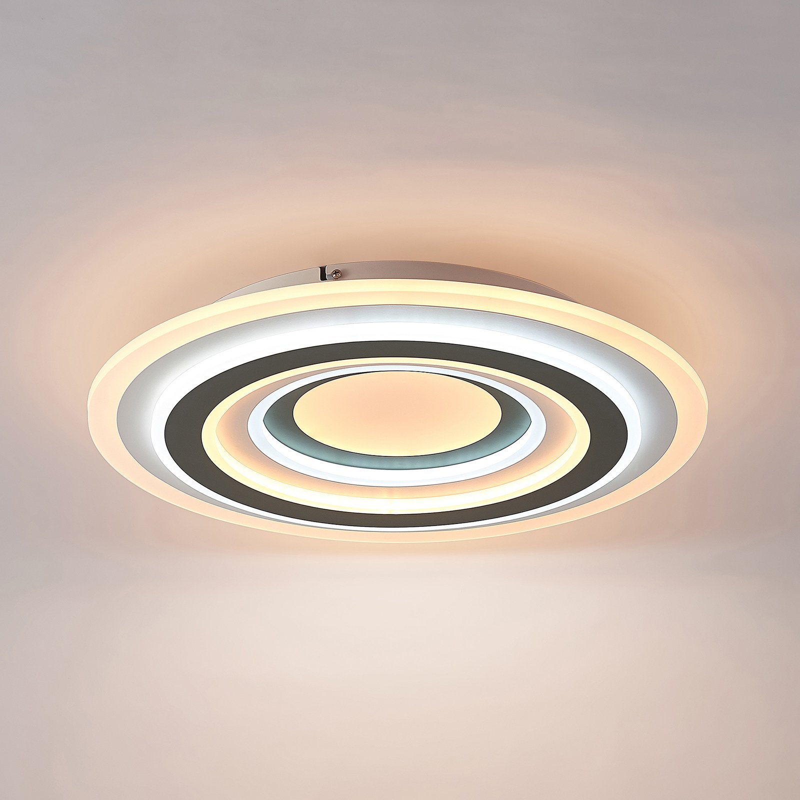 Jazmina LED Plafonnier Anthracite/White - Lindby