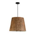 Isla pendant light, Ø 45 cm, brown, beige, bamboo, steel