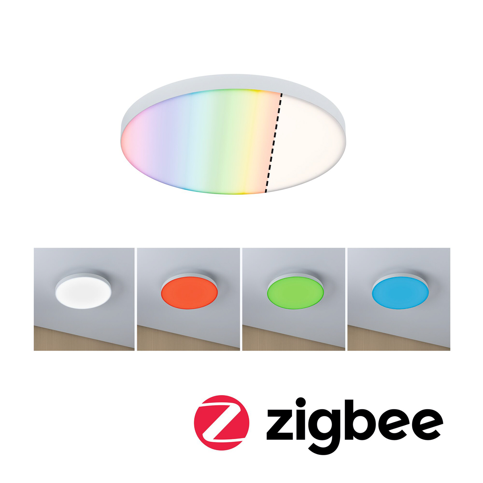 Paulmann Velora LED-Panel ZigBee RGBW rund