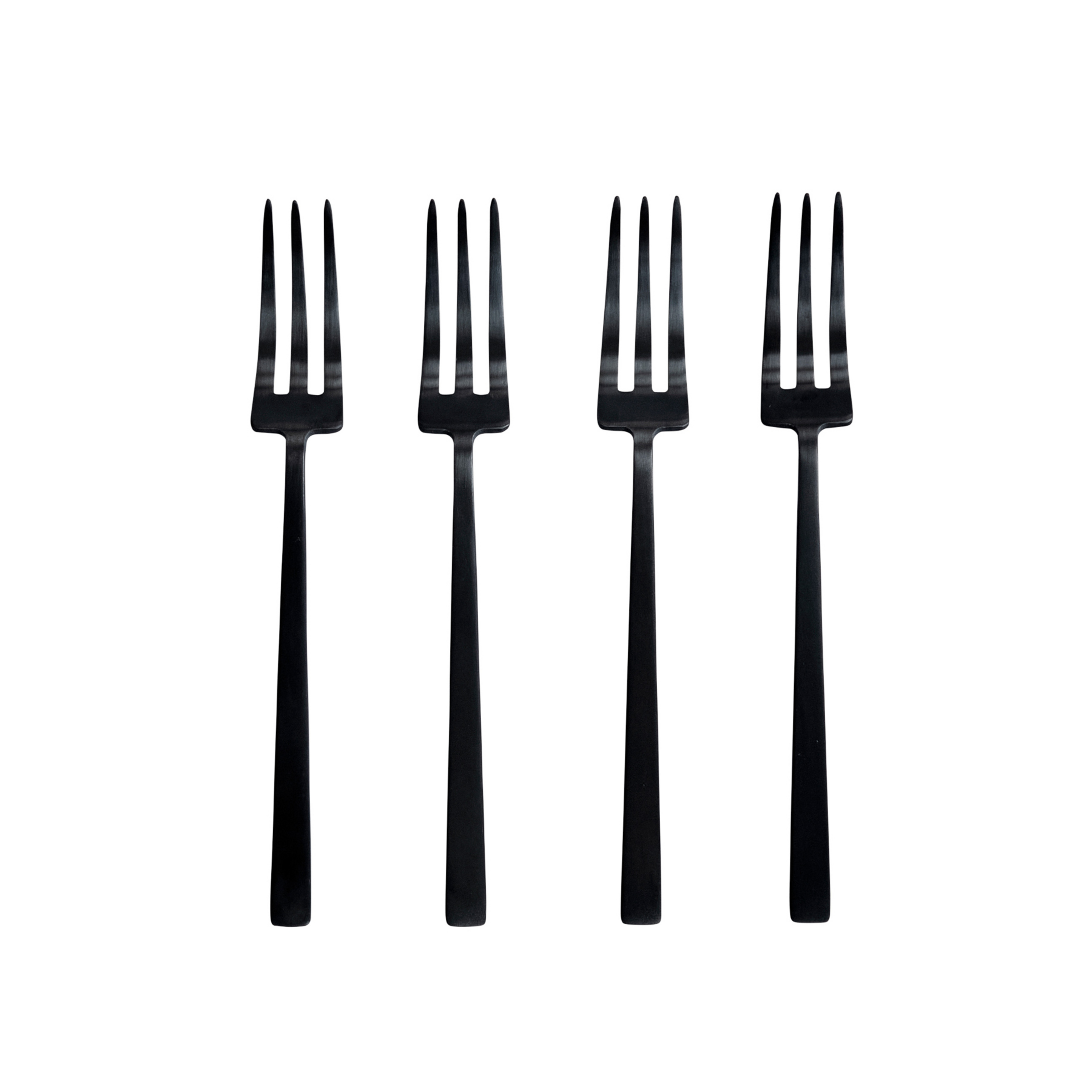 Fourchette à dessert Kogei, lot de 4, noir, 16 cm - 101 Copenhagen