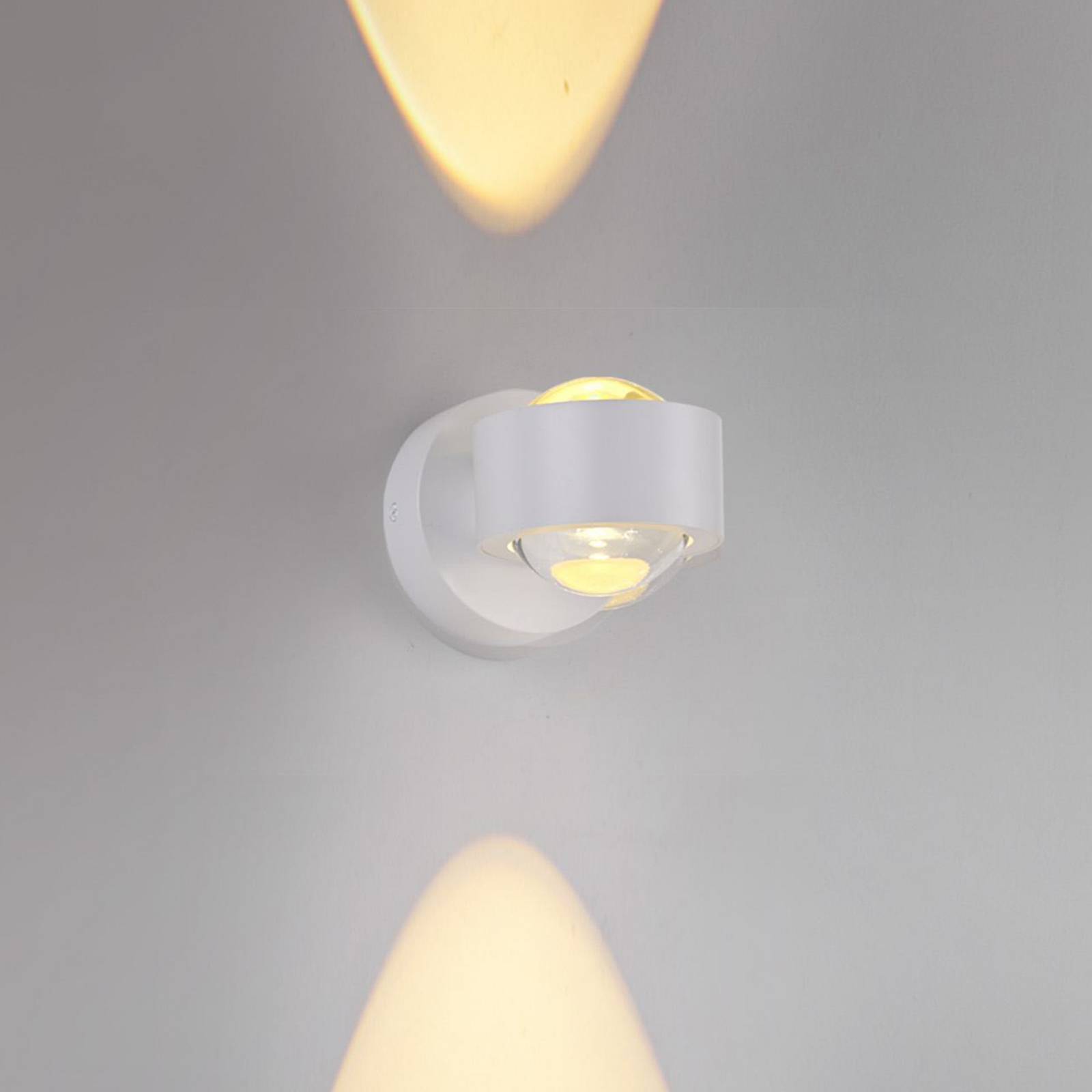 JUST LIGHT. kinkiet LED Chia, biała, żelazo, 3000 K