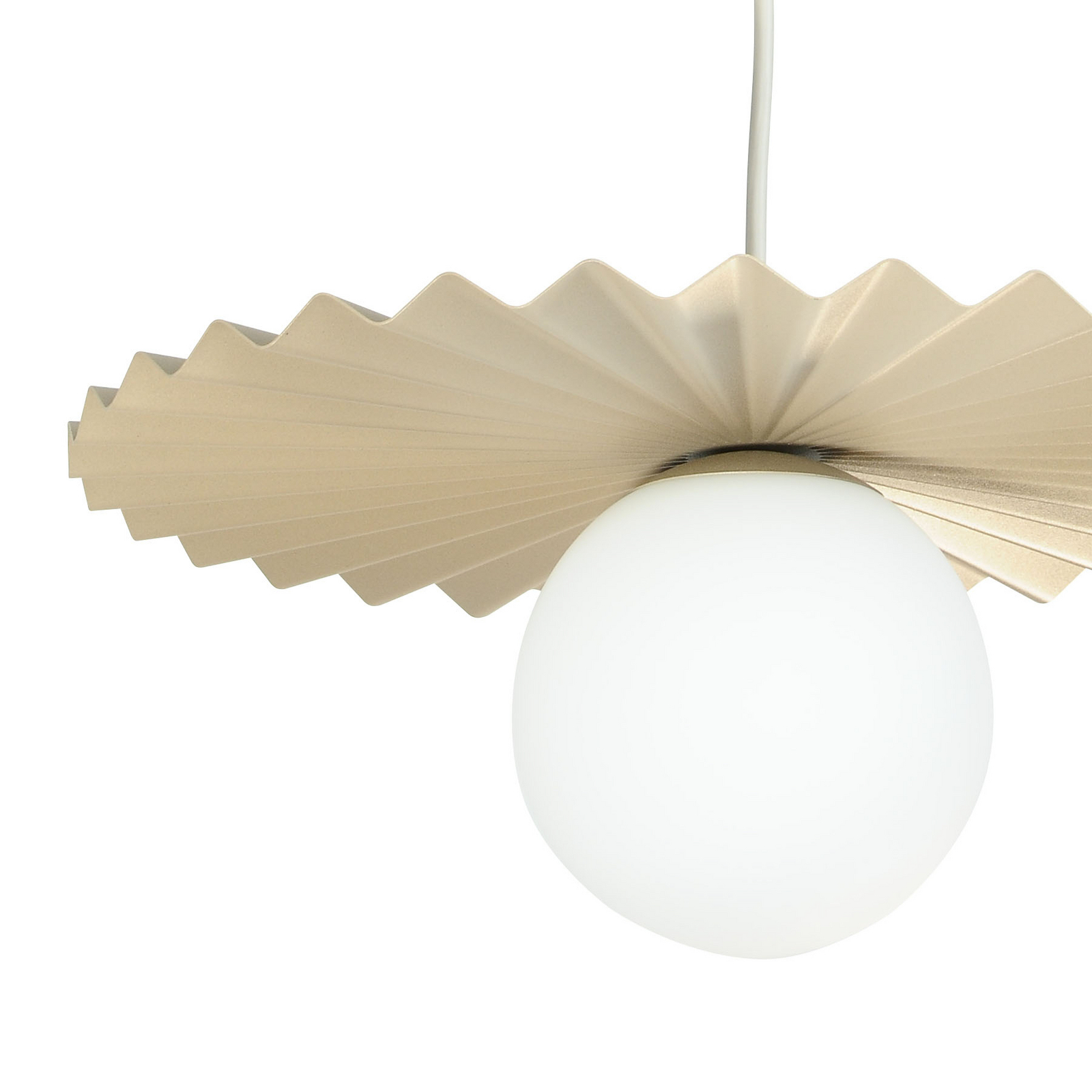 Suspension Fiore, gris-beige, Ø 40 cm, verre Suspension Fiore, gris-beige, Ø 40 cm, verre