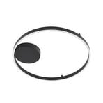 Moise Smart LED stropní svítidlo, černé, CCT, Tuya - Lucande