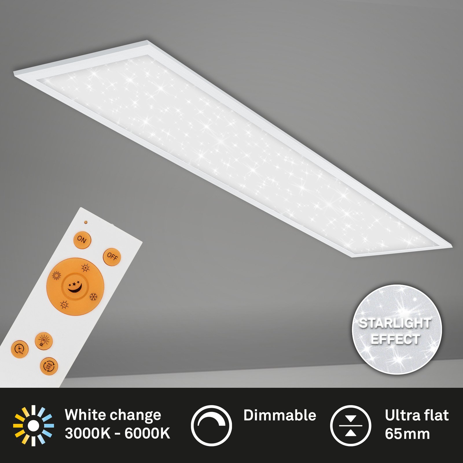 LED panel Pallas fehér dimmelhető CCT 119.5x29.5cm