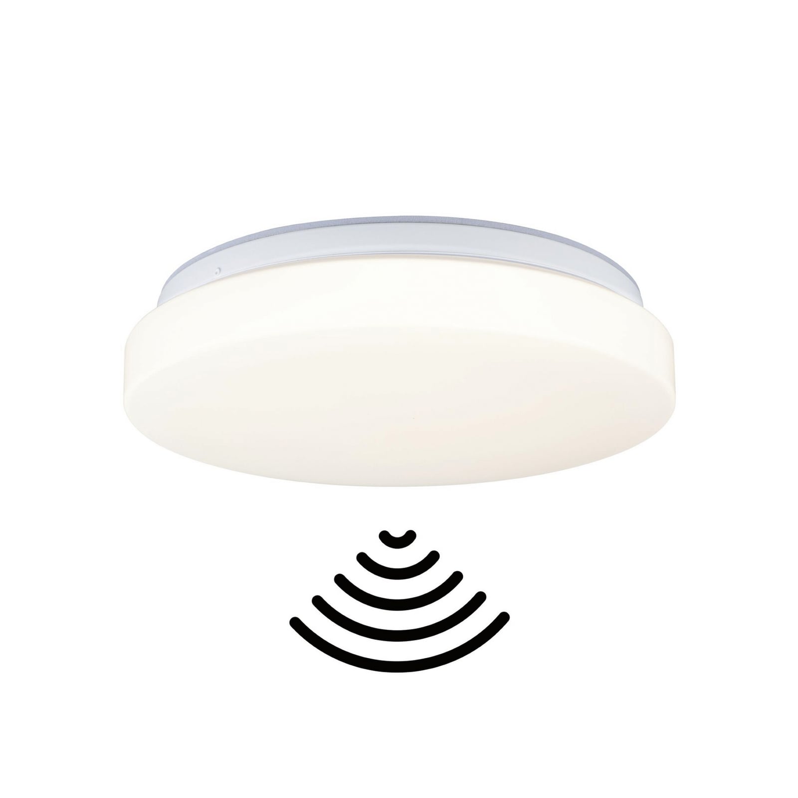 Paulmann Luiana LED-kattovalaisin, valkoinen, liiketunnistin, IP44 Paulmann Luiana LED-kattovalaisin, valkoinen, liiketunnistin, IP44