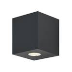 Molto Luce LED outdoor wall lamp Wado Double, anthracite, 2-bulb.